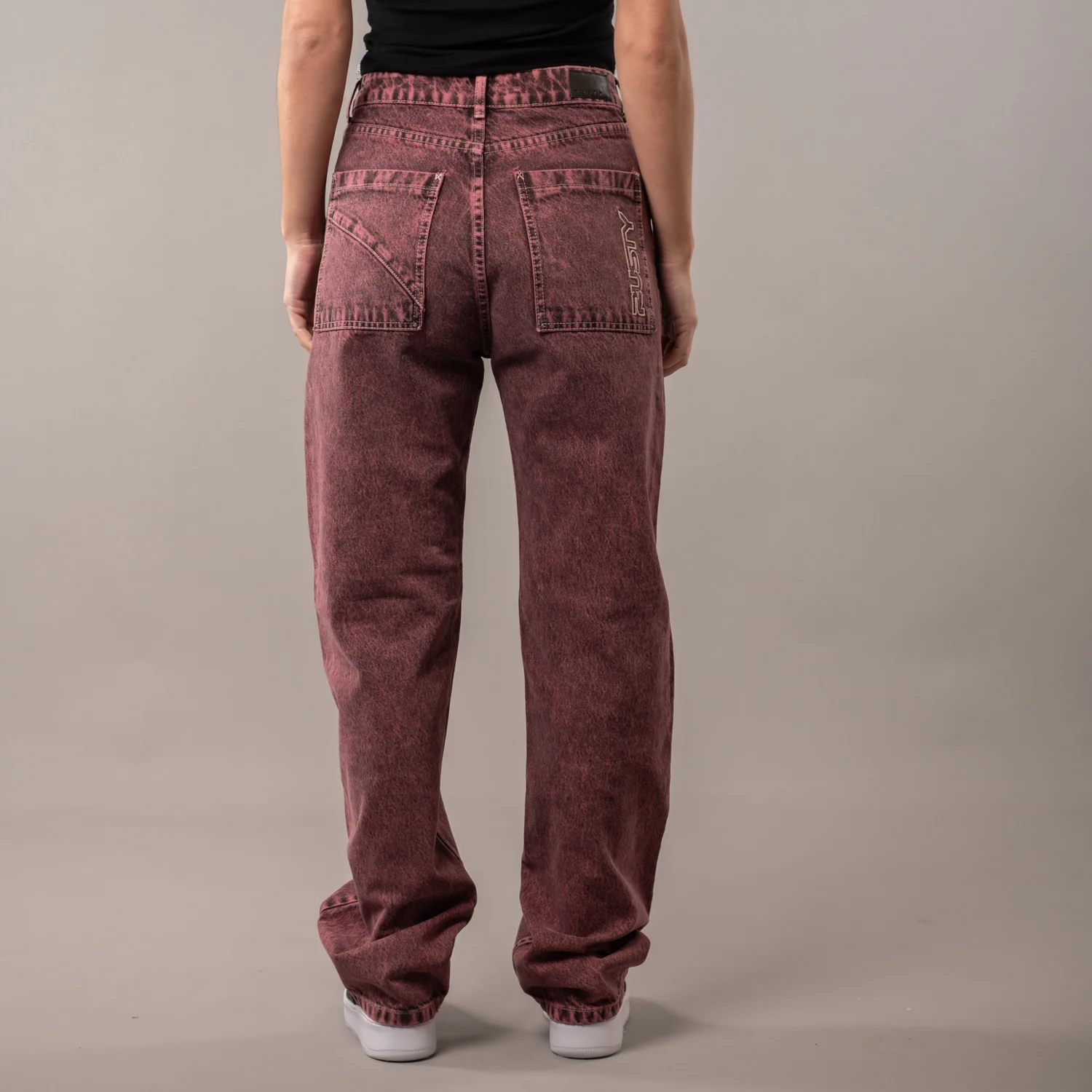 Jean Bethany Baggy Overdyed Rhubarb - Image 4