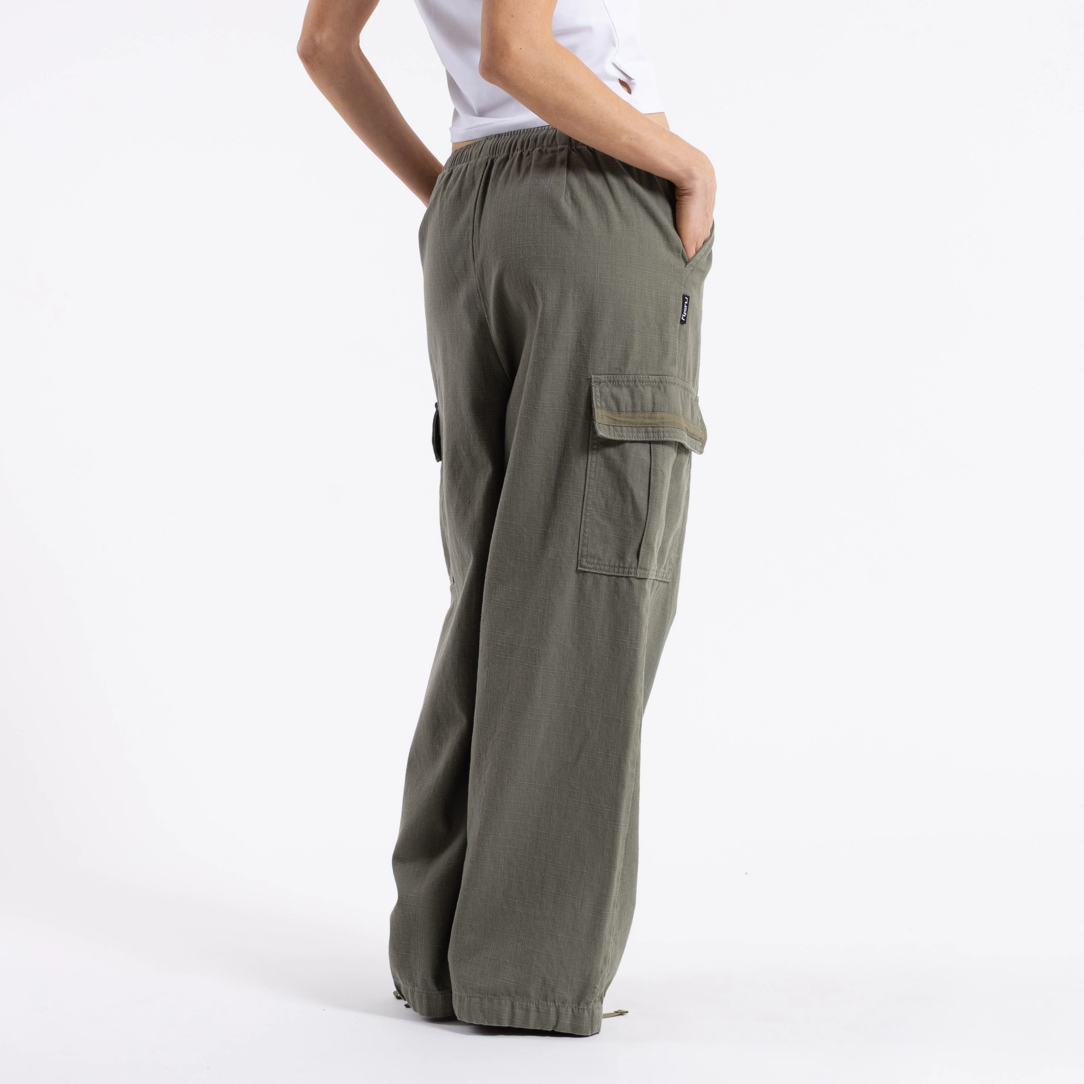 Jean Rusty River Low Rise Baggy Cargo Pant Shadow Army - Image 6