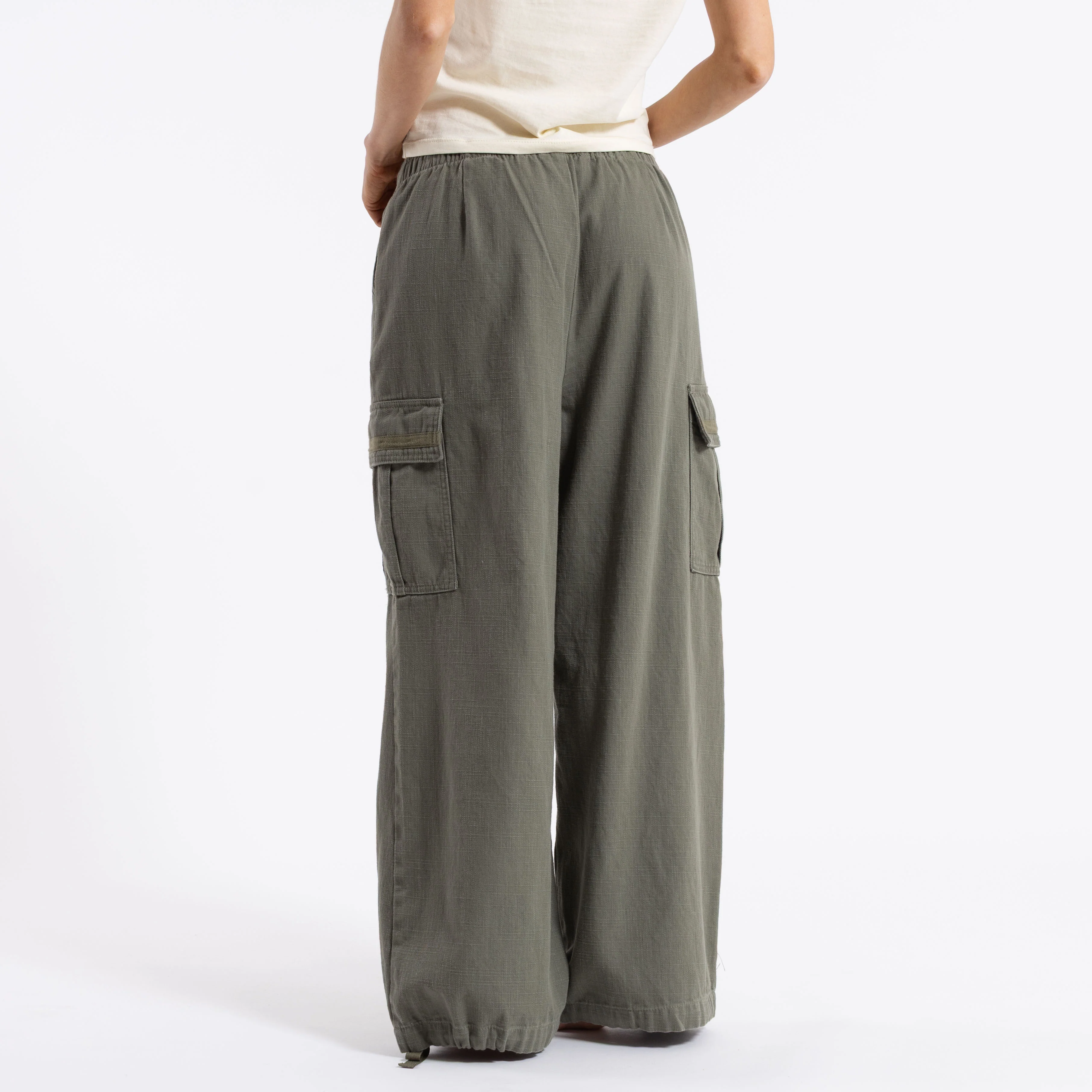 Jean Rusty River Low Rise Baggy Cargo Pant Shadow Army - Image 7