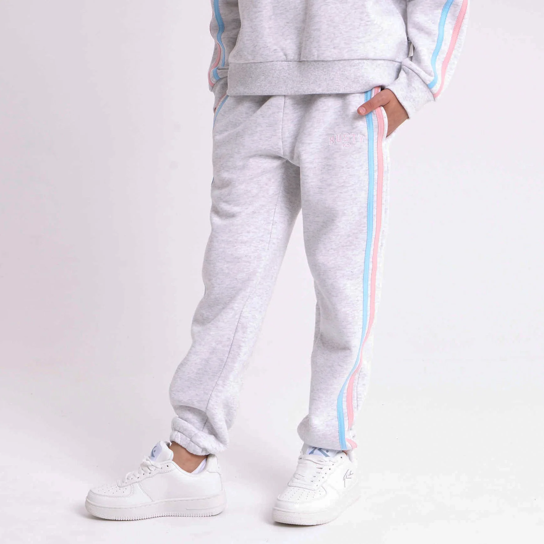 Jogging Girls Team Varsity Cuff Ecru Marle - Image 2