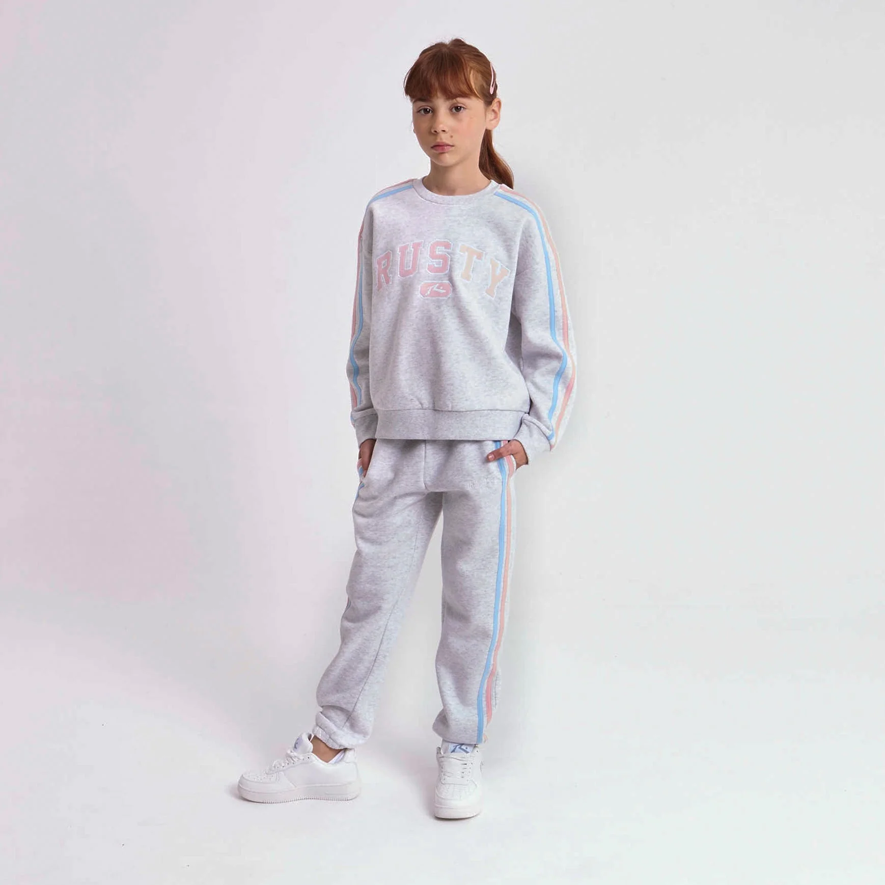 Jogging Girls Team Varsity Cuff Ecru Marle - Image 9