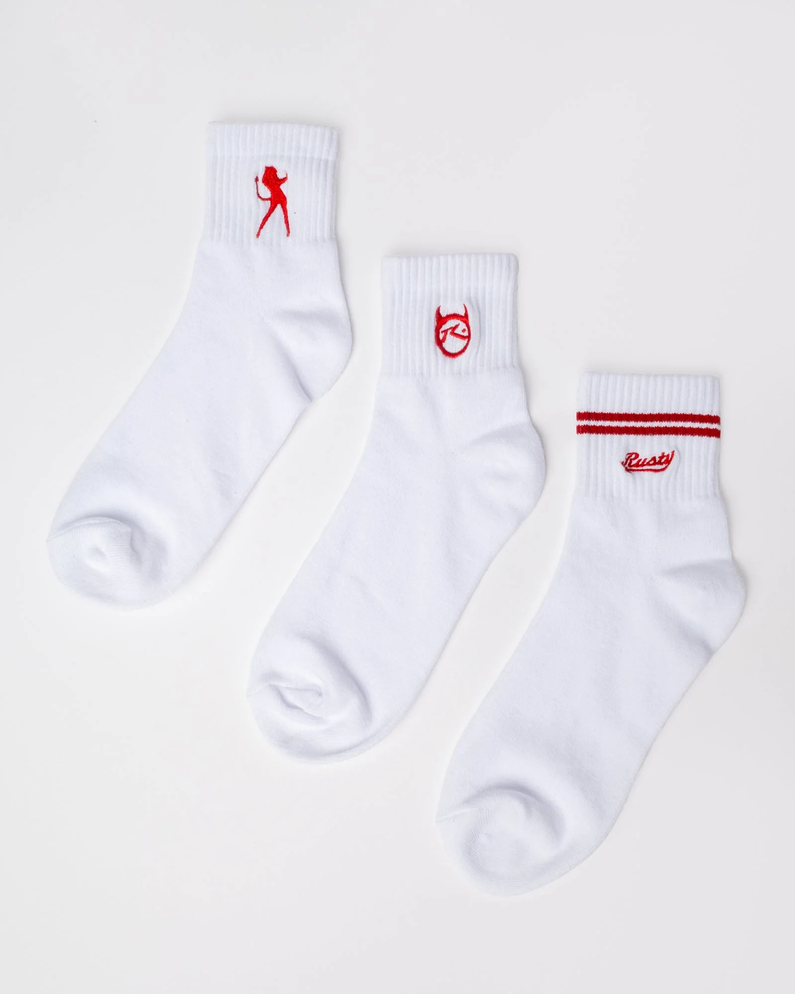 Medias Fancy Day 3-Sock Pack White