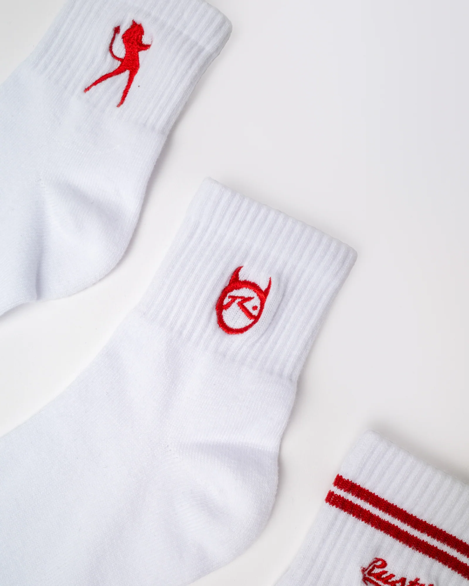 Medias Fancy Day 3-Sock Pack White - Image 2