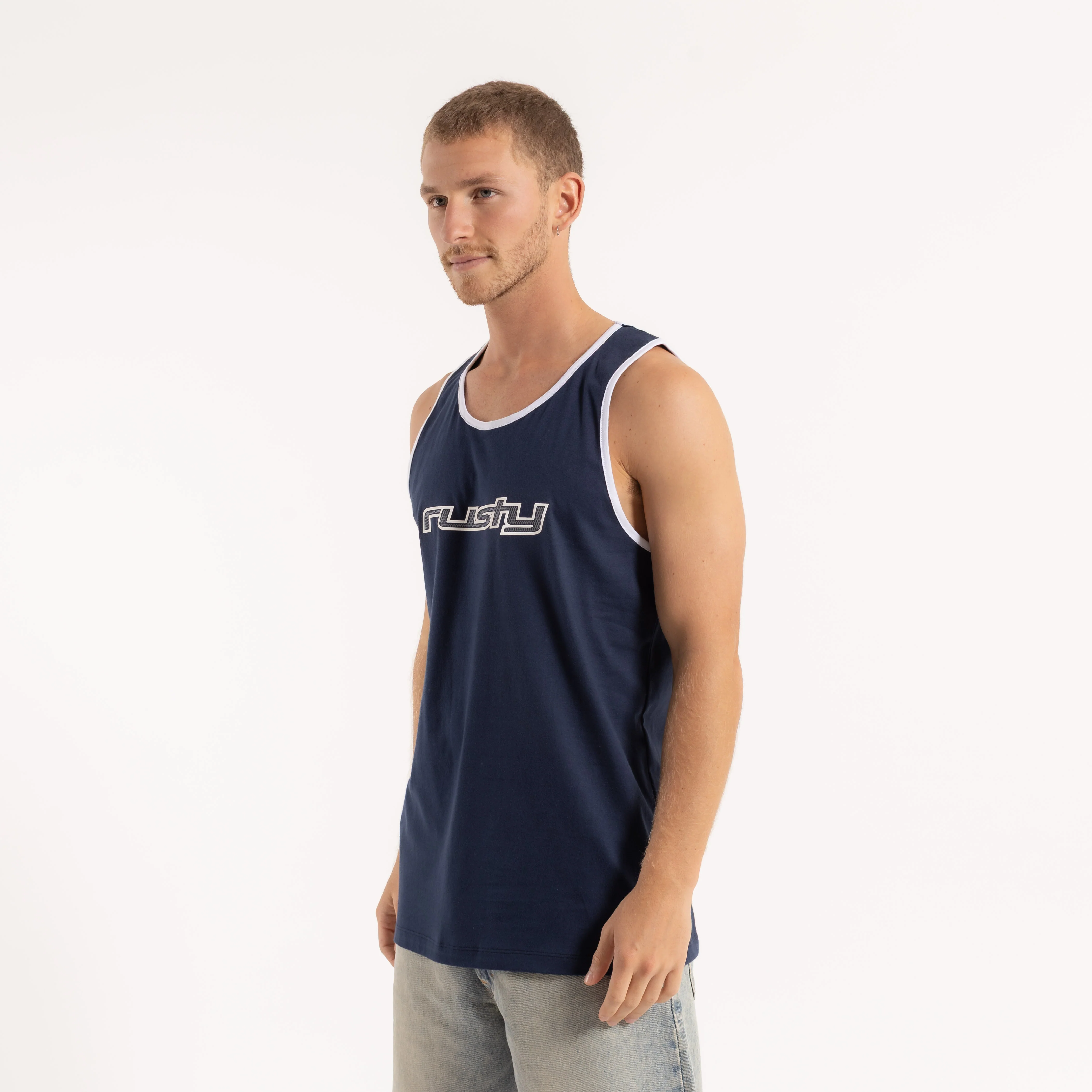 Musculosa Dead Ringer Navy Blue - Image 2