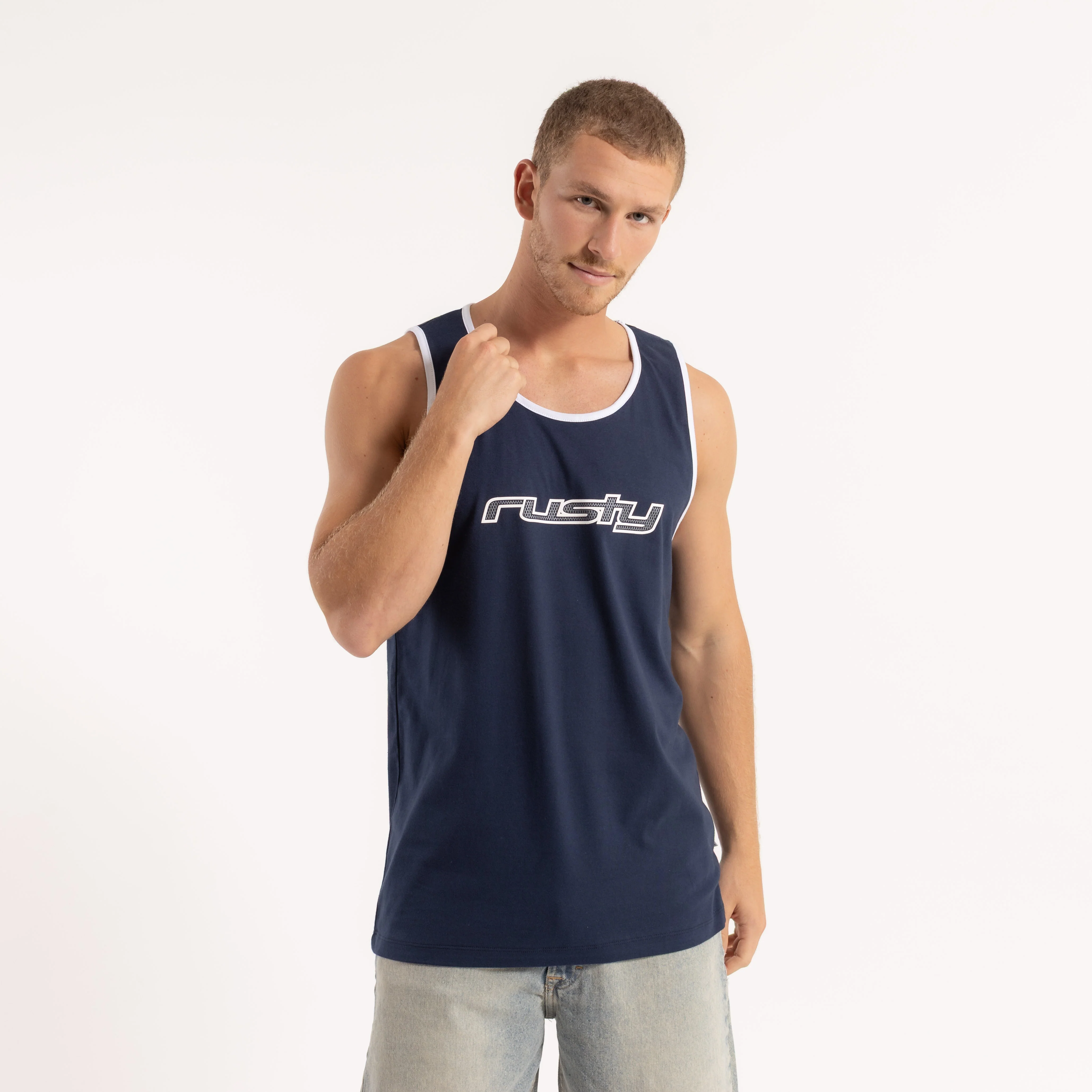 Musculosa Dead Ringer Navy Blue - Image 3