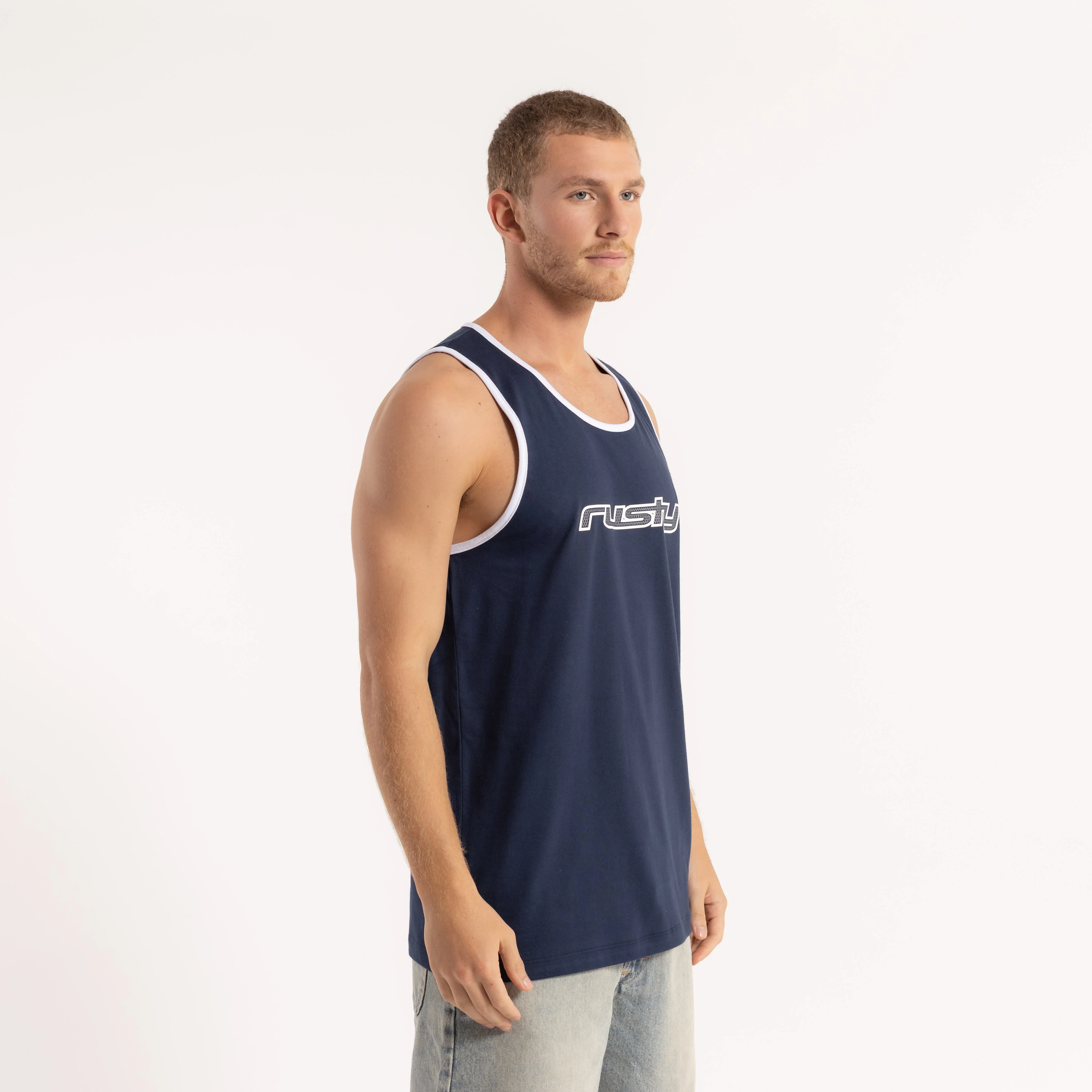 Musculosa Dead Ringer Navy Blue - Image 4