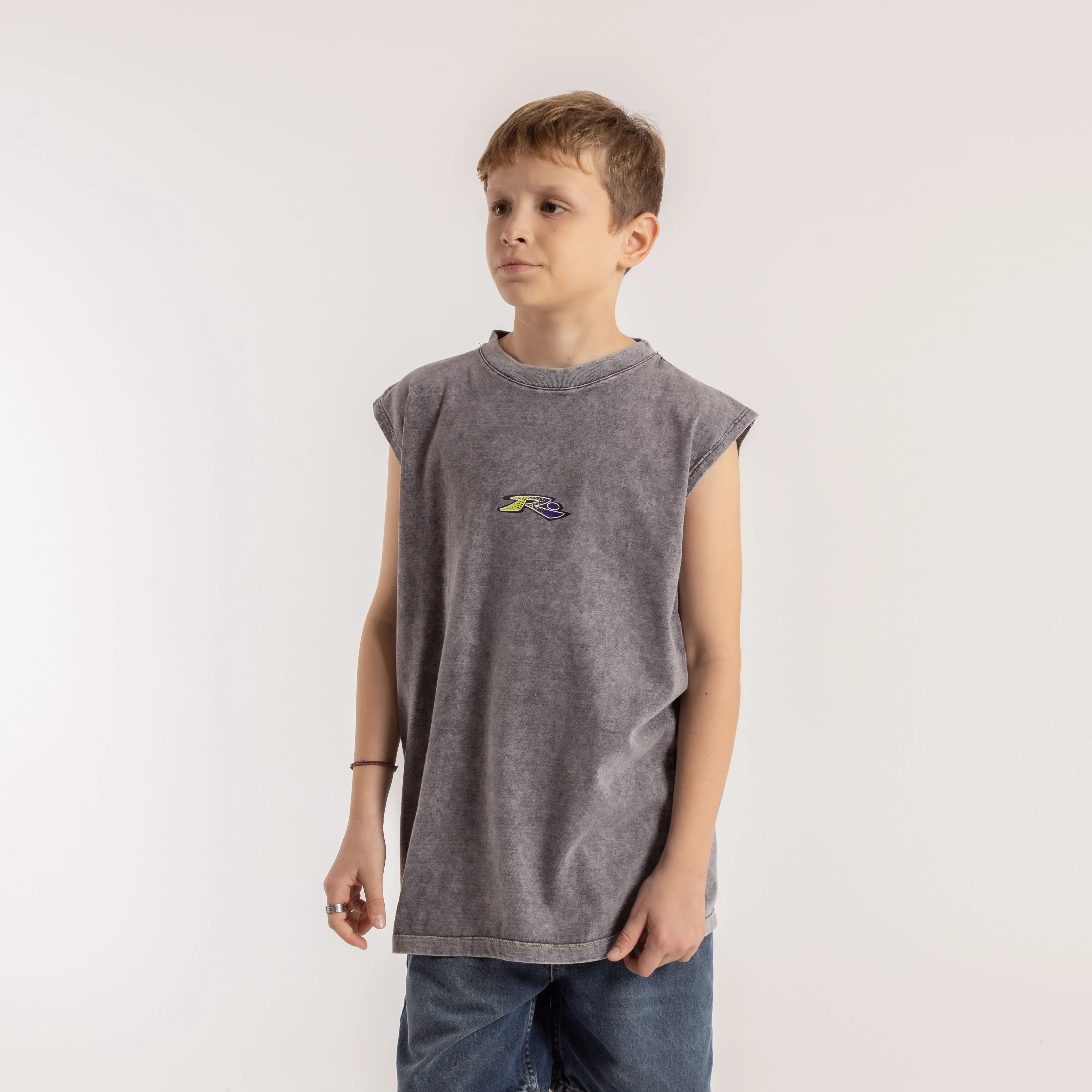 Musculosa Surf Frames Junior Process Black - Image 2