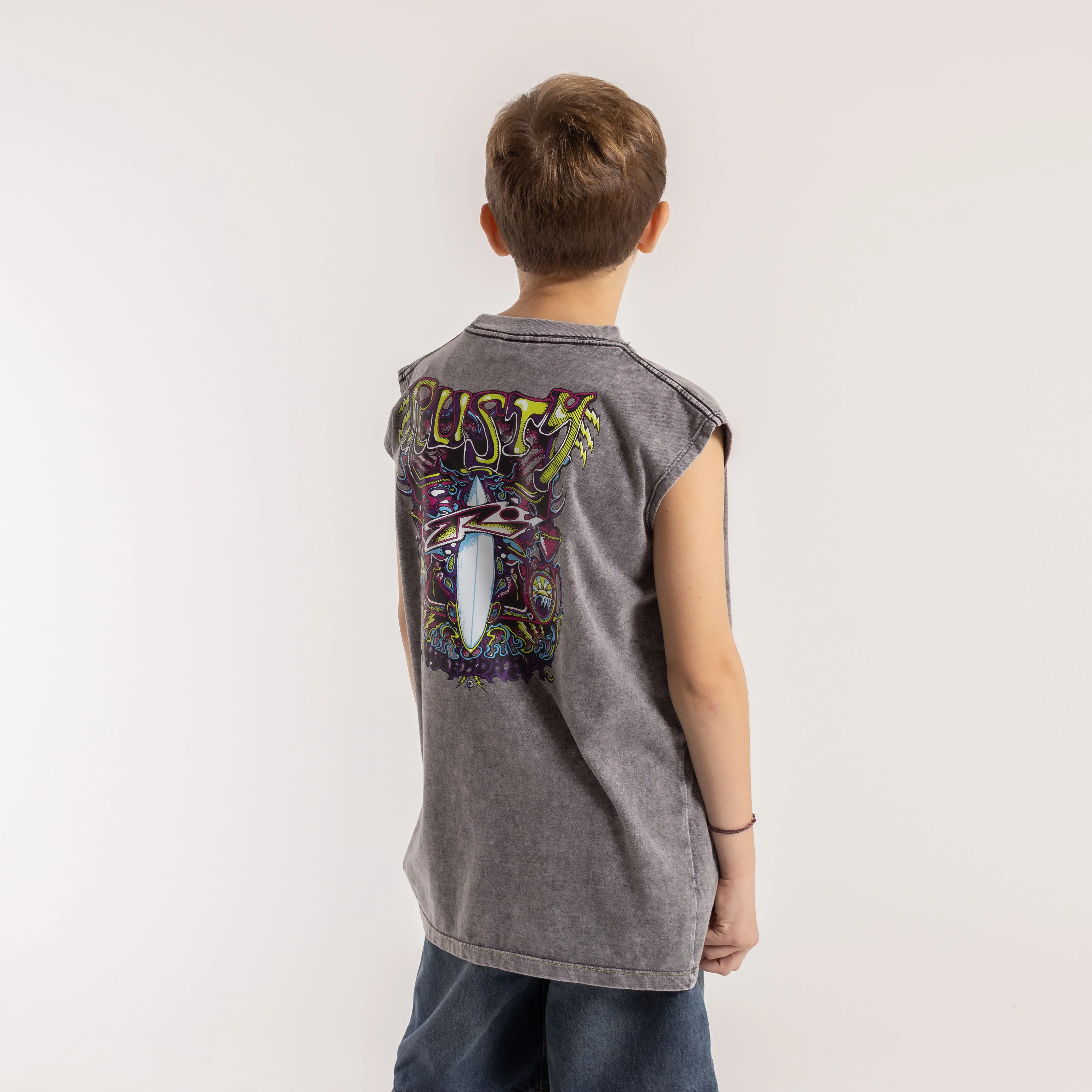 Musculosa Surf Frames Junior Process Black - Image 4