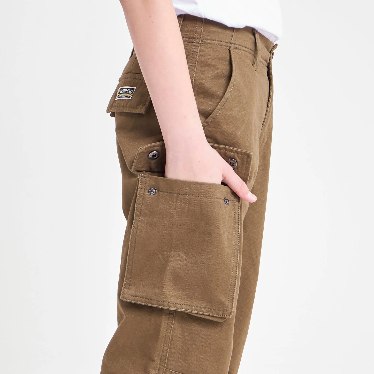 Pantalon Jonestown Twill Cargo Junior Army - Image 5