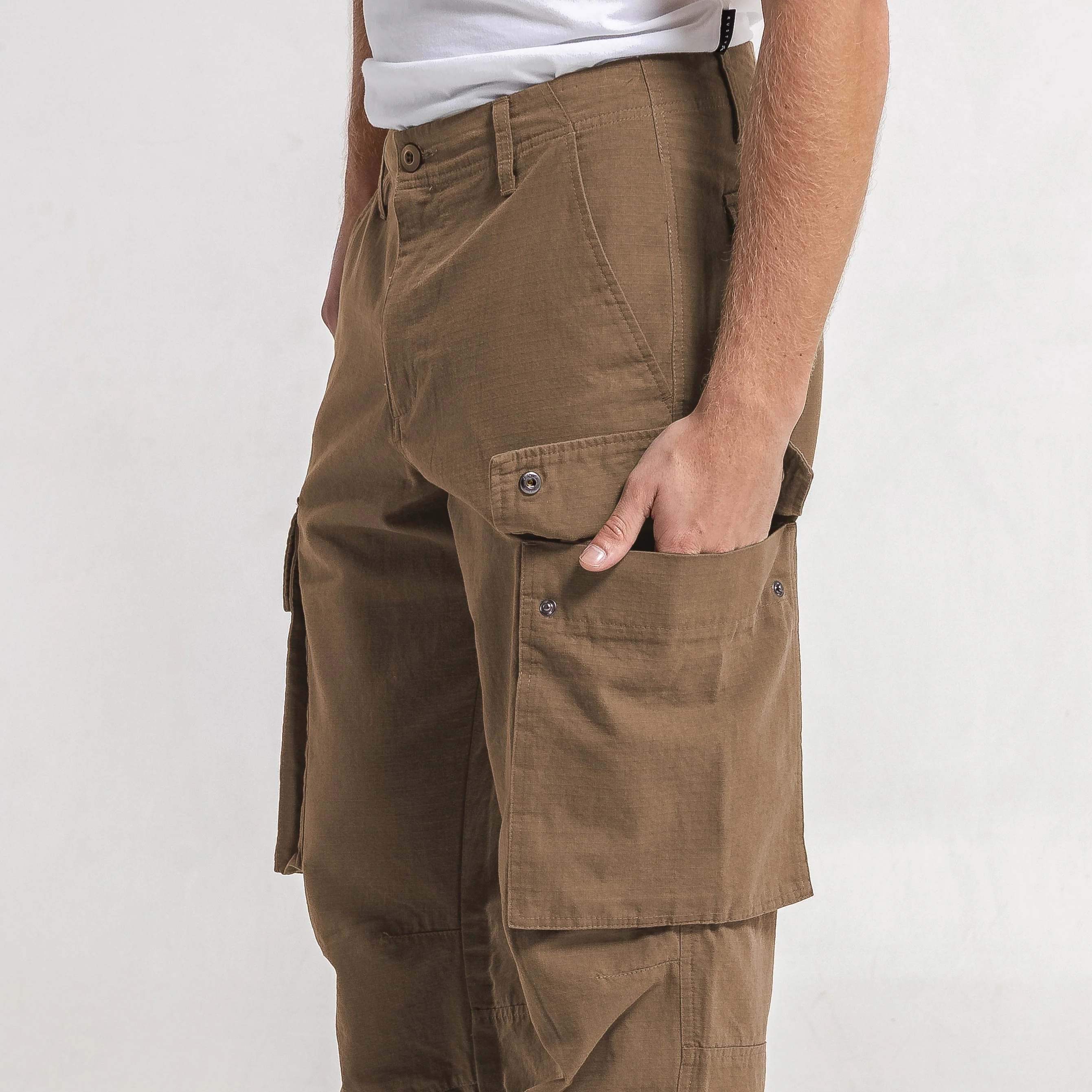 Pantalon Jonestown Twill Cargo Army - Image 4
