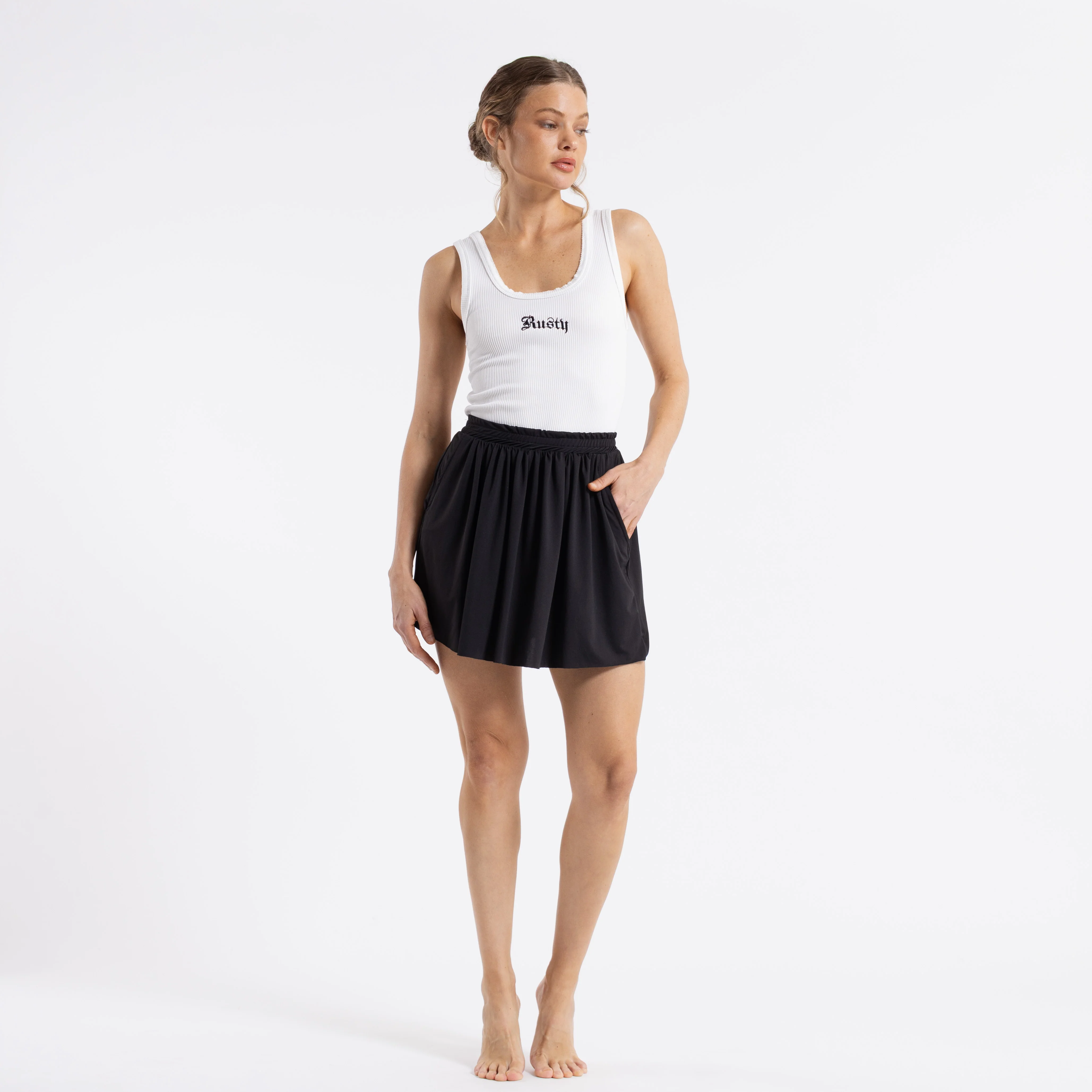 Pollera Athens Mid Rise Black