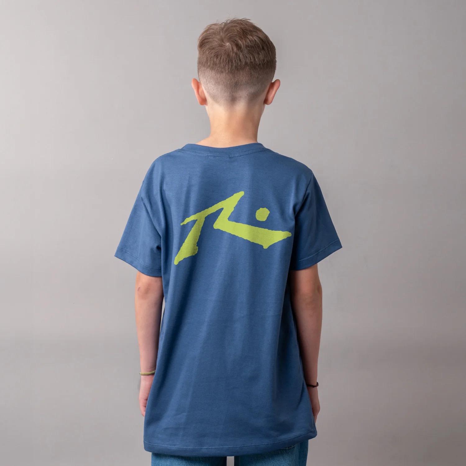 Remera Competition Jr Atlantic Blue/Lemon - Image 3