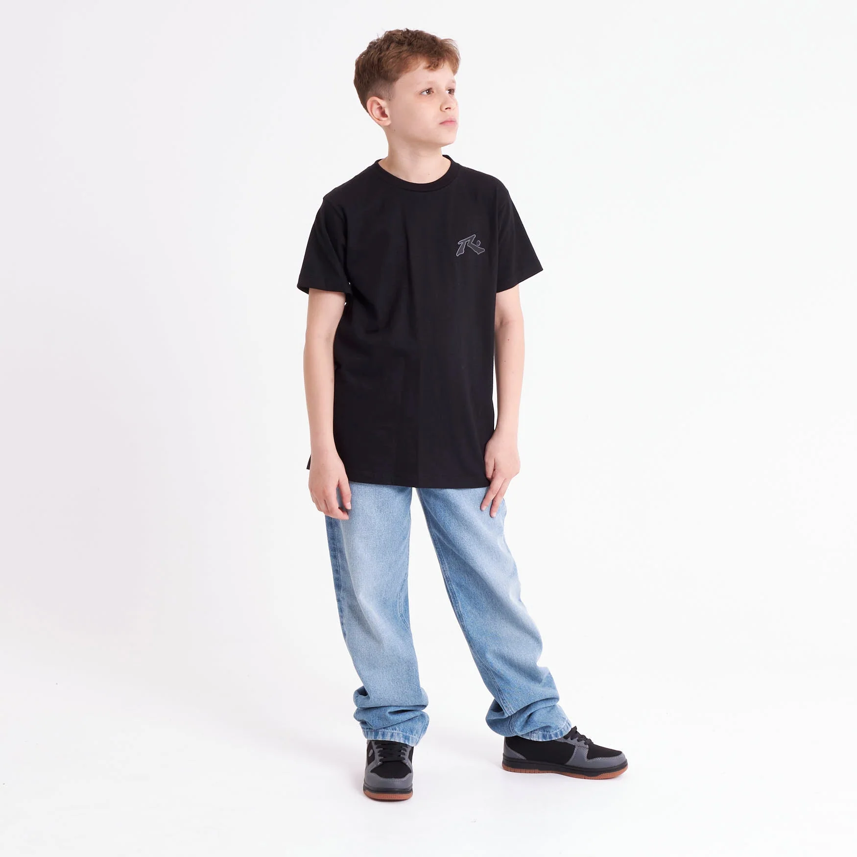 Remera Competition 2.0 Junior Black/Black - Image 3