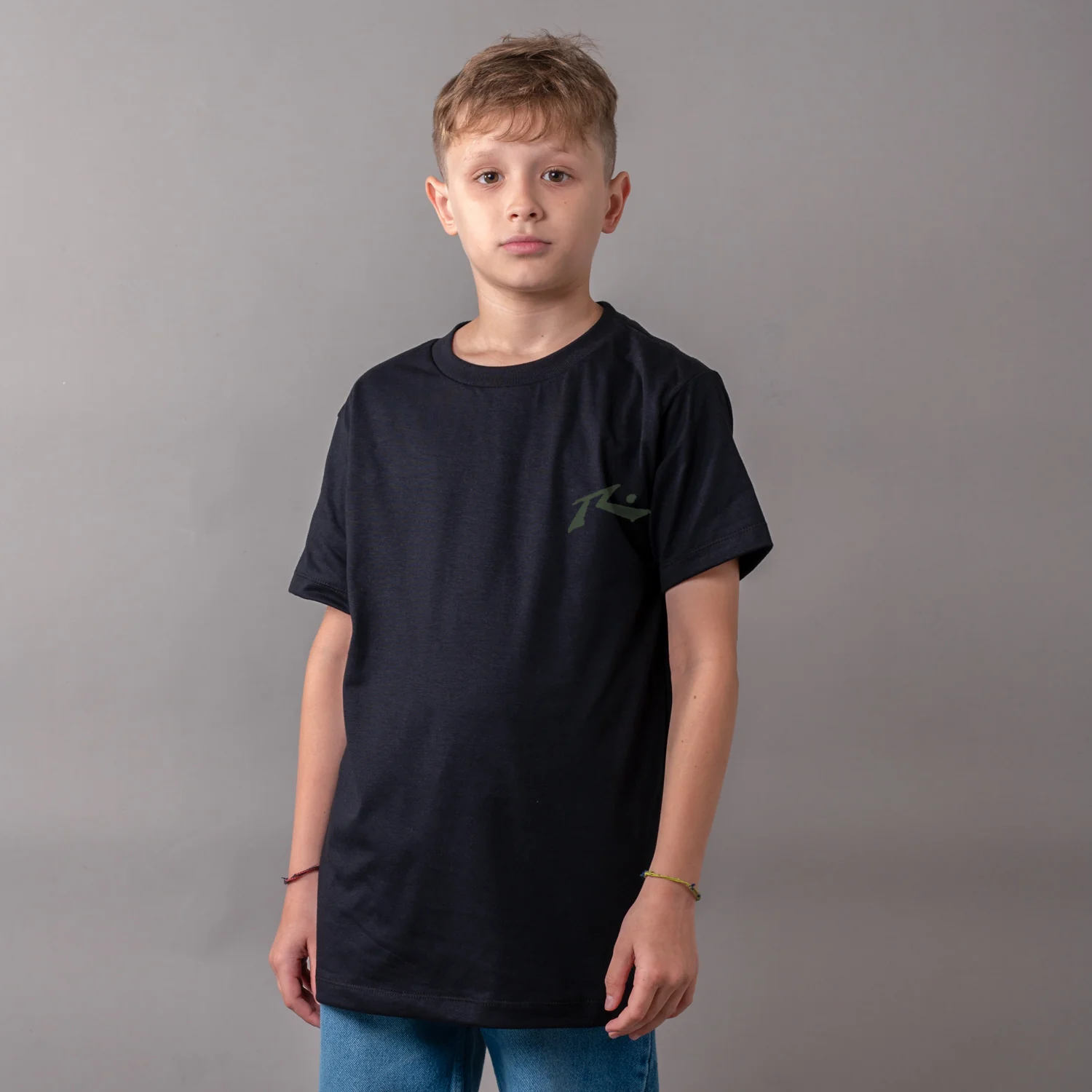 Remera Competition Jr Black/Military Green - Image 3