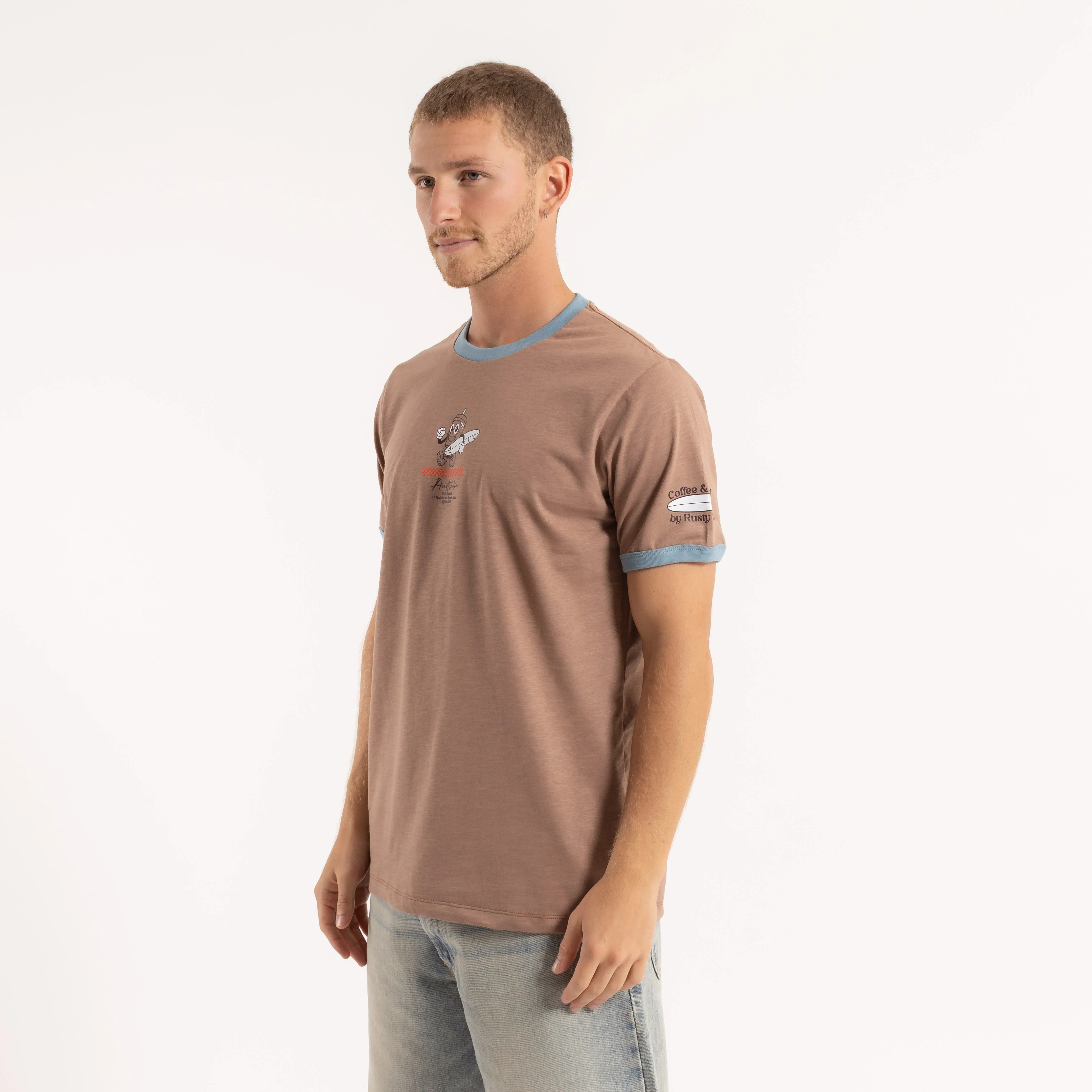 Remera Coffee & Surf Brown - Image 2