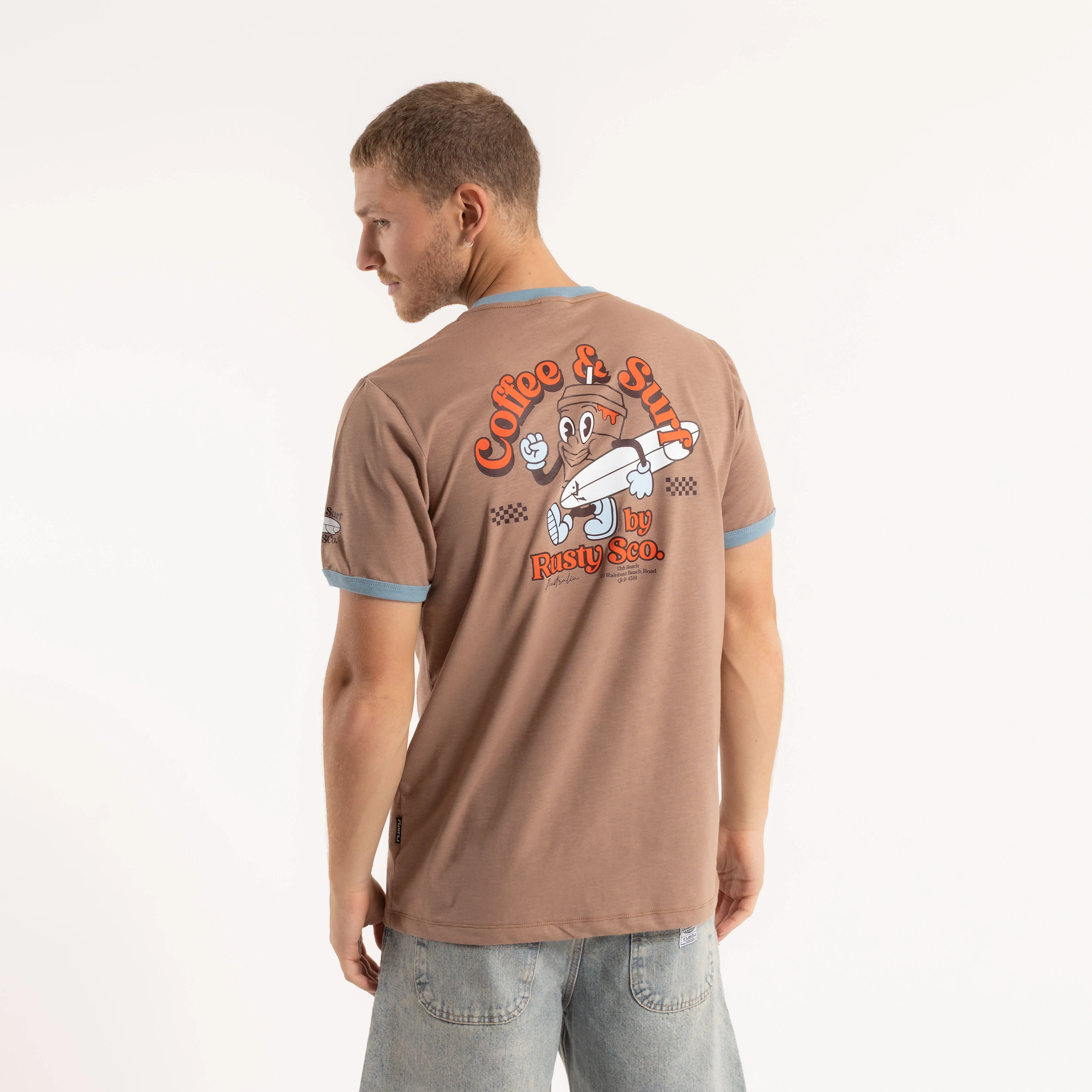 Remera Coffee & Surf Brown - Image 3