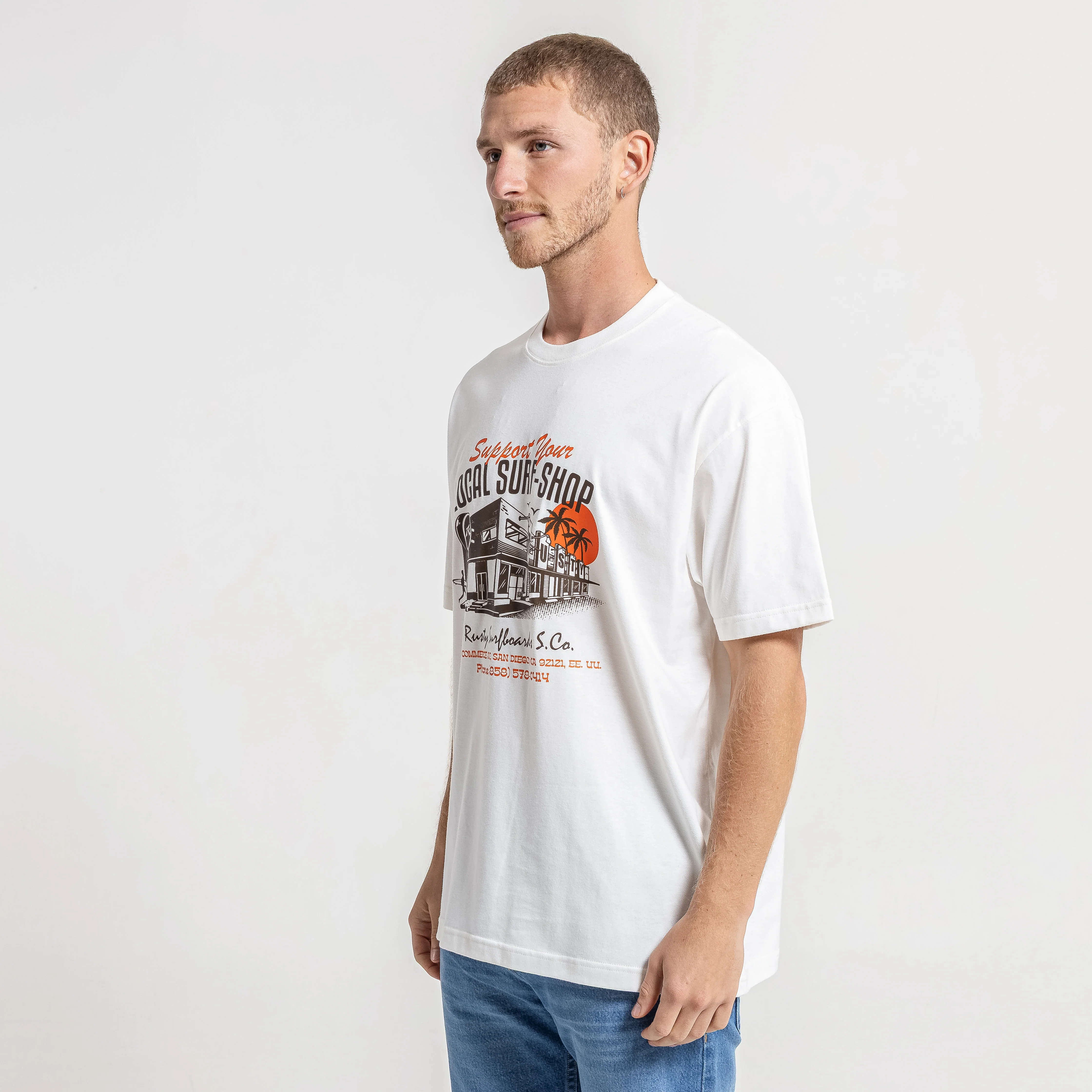 Remera Support Your Local Ecru - Image 3