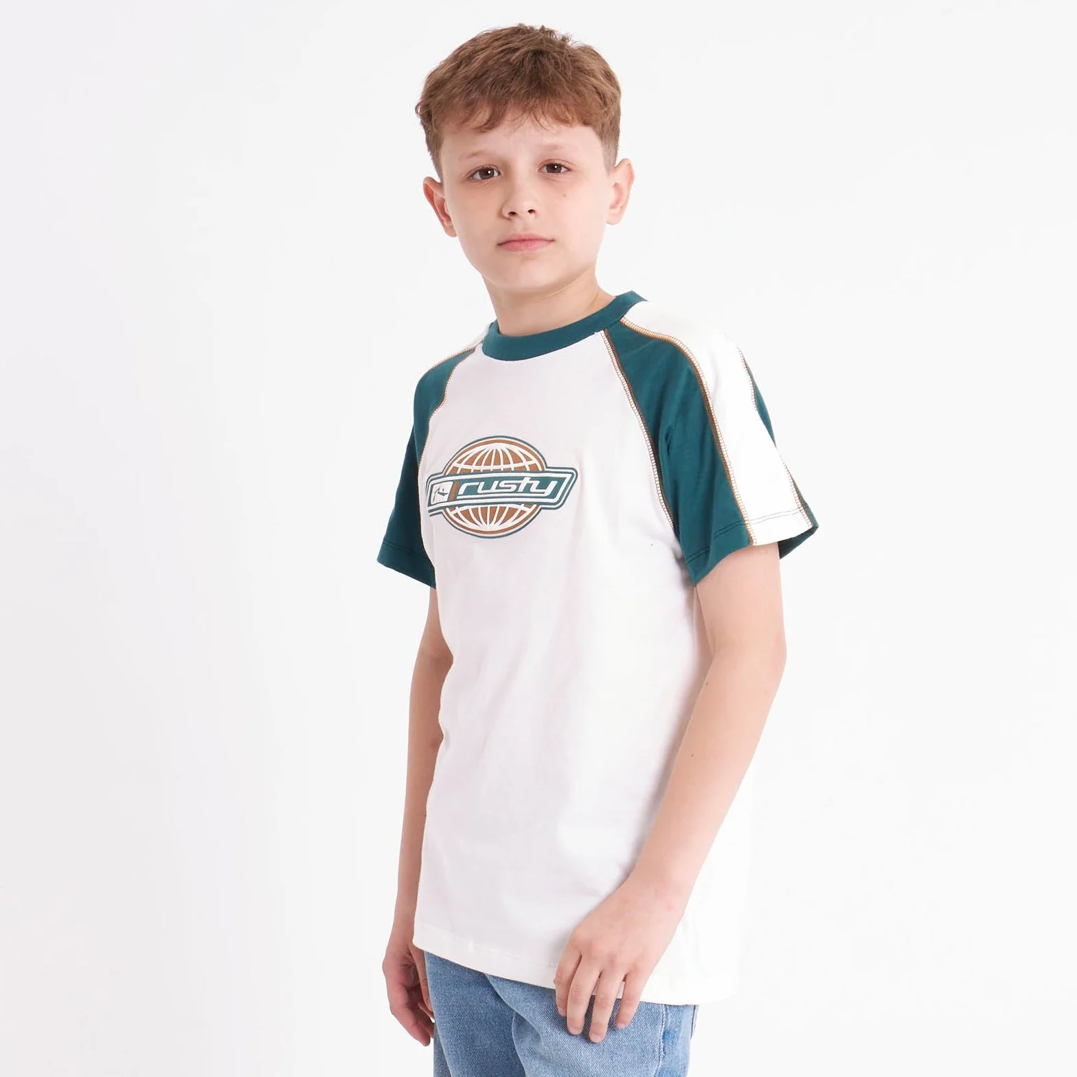 Remera Wor Logo Junior Off White