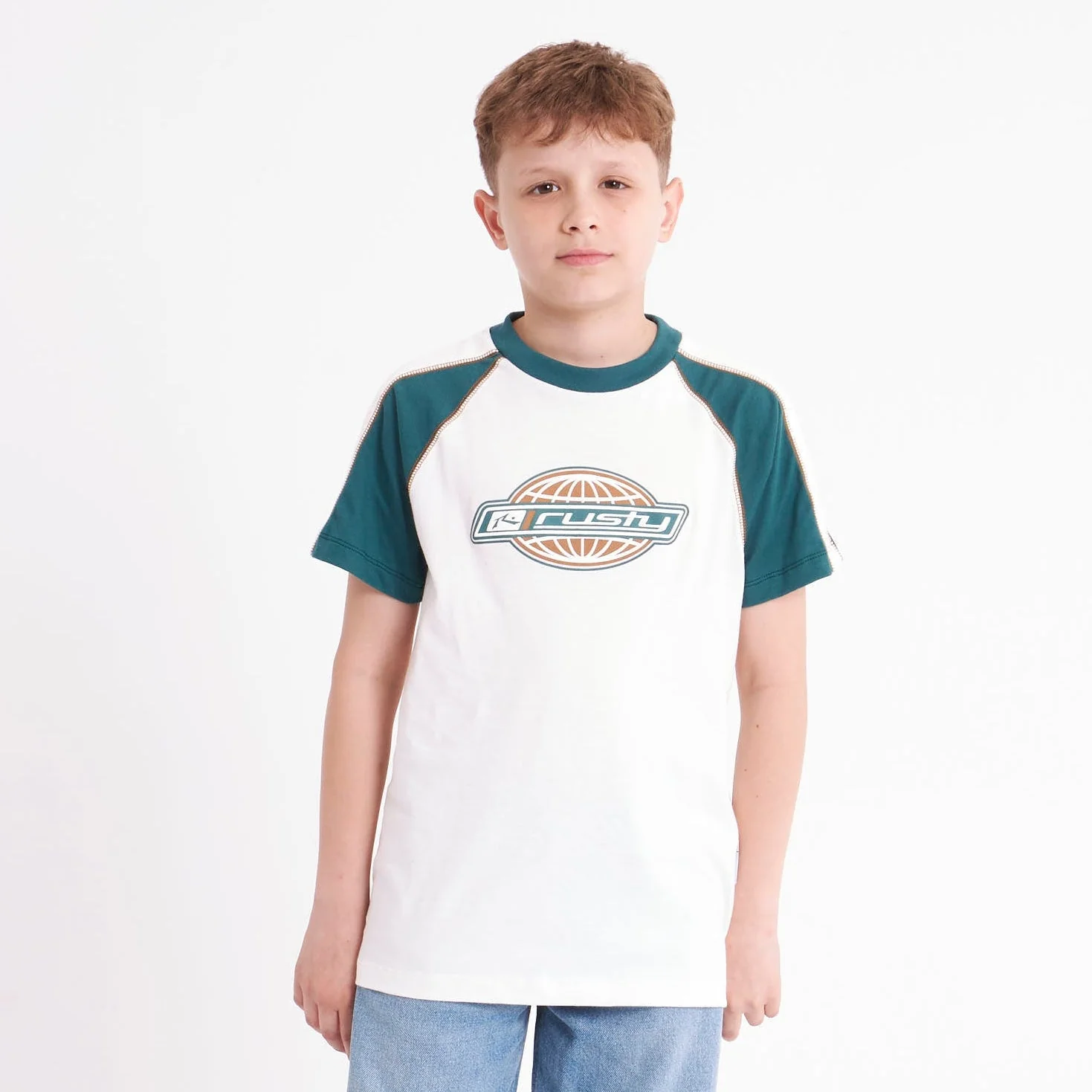 Remera Wor Logo Junior Off White - Image 2