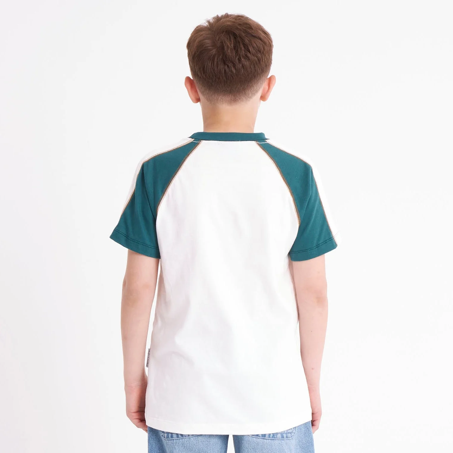 Remera Wor Logo Junior Off White - Image 3