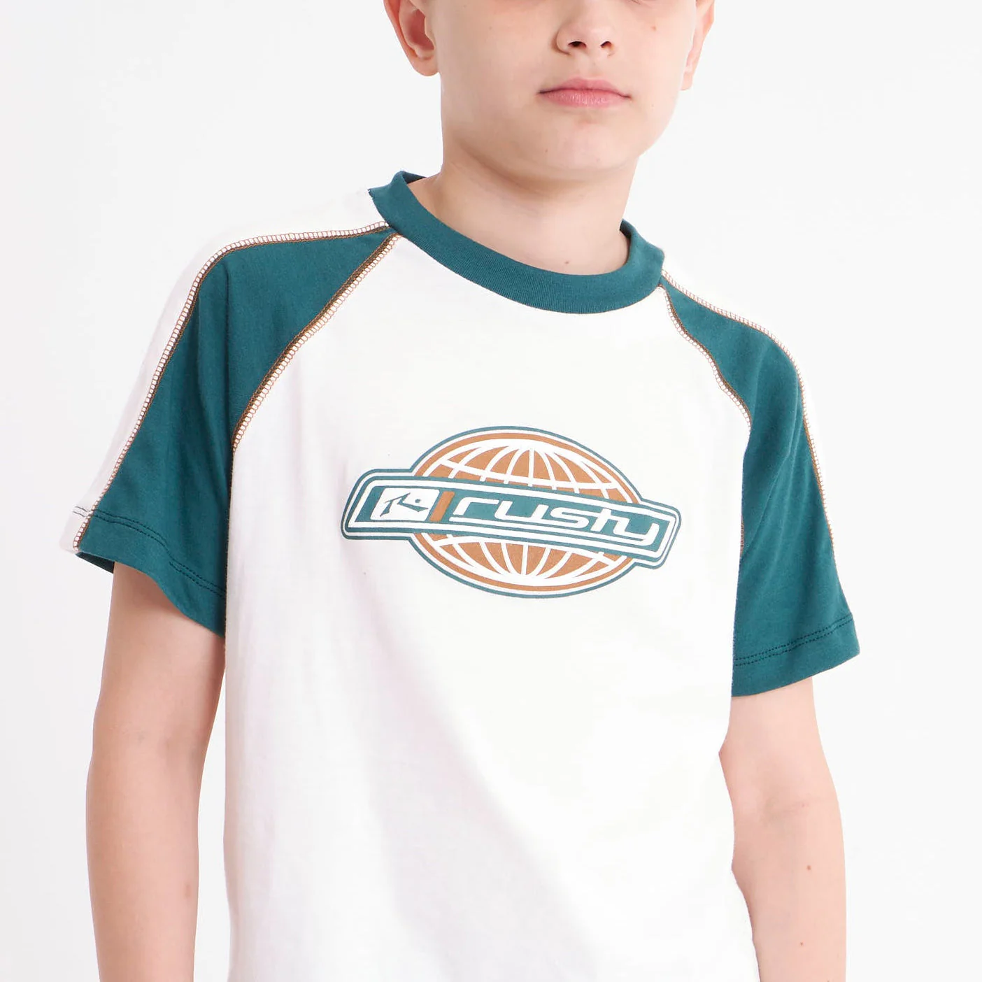 Remera Wor Logo Junior Off White - Image 5