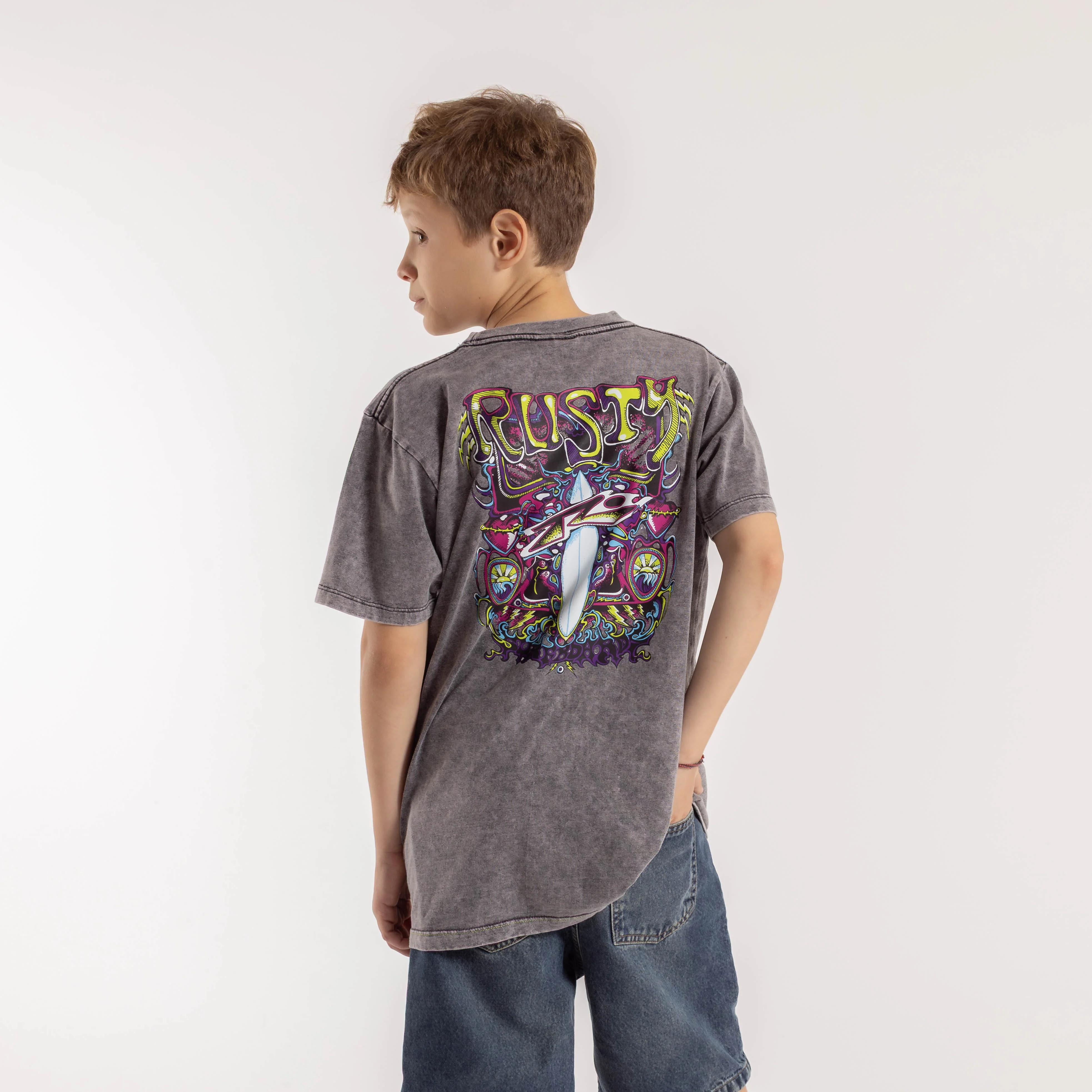 Remera Surf Frames Junior Process Black - Image 3