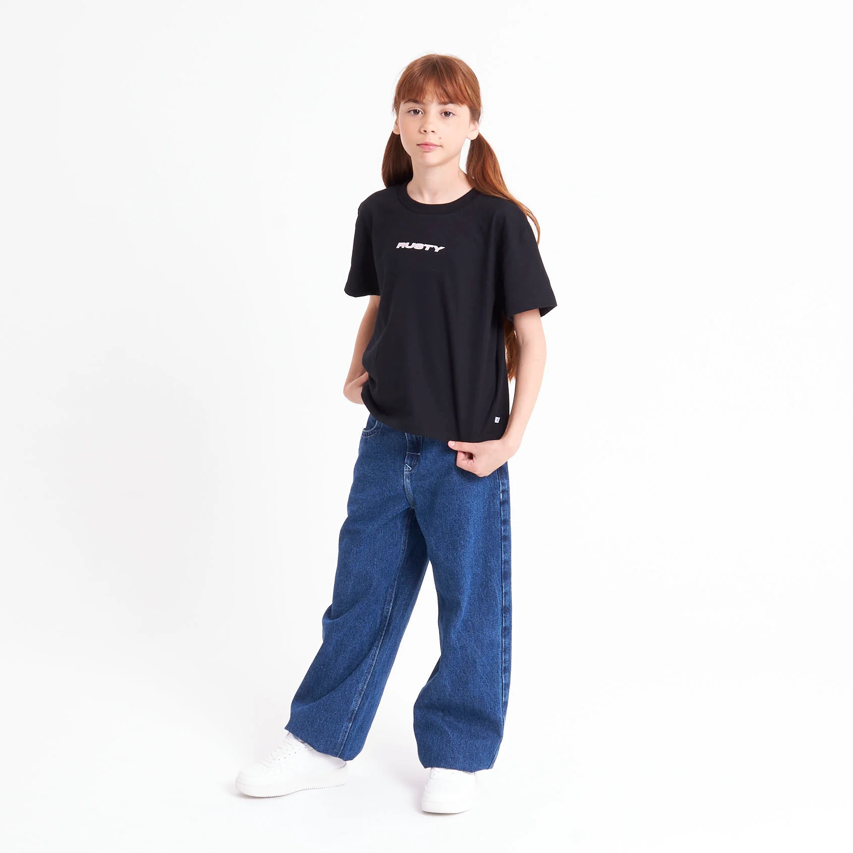 Remera Sporty Mini Girls Black - Image 5
