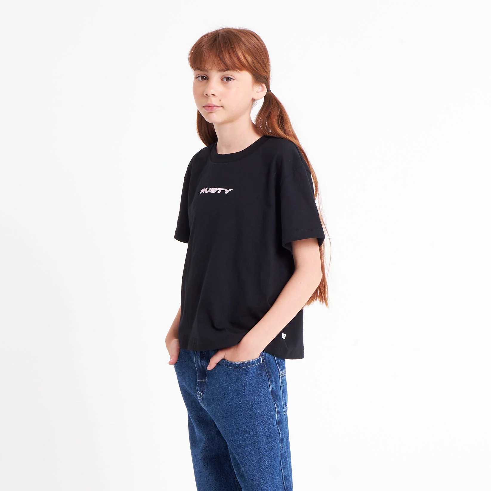 Remera Sporty Mini Girls Black - Image 6