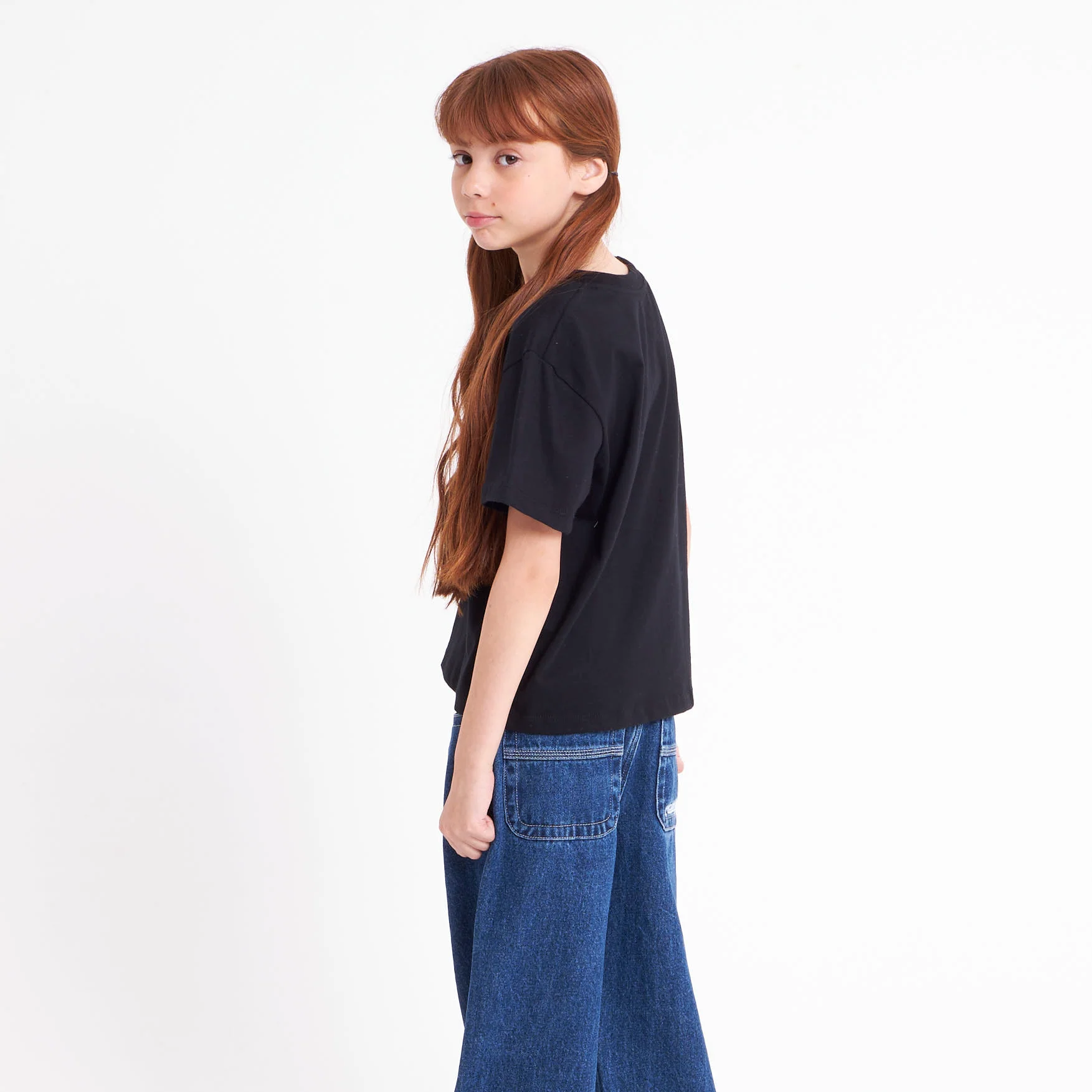 Remera Sporty Mini Girls Black - Image 7