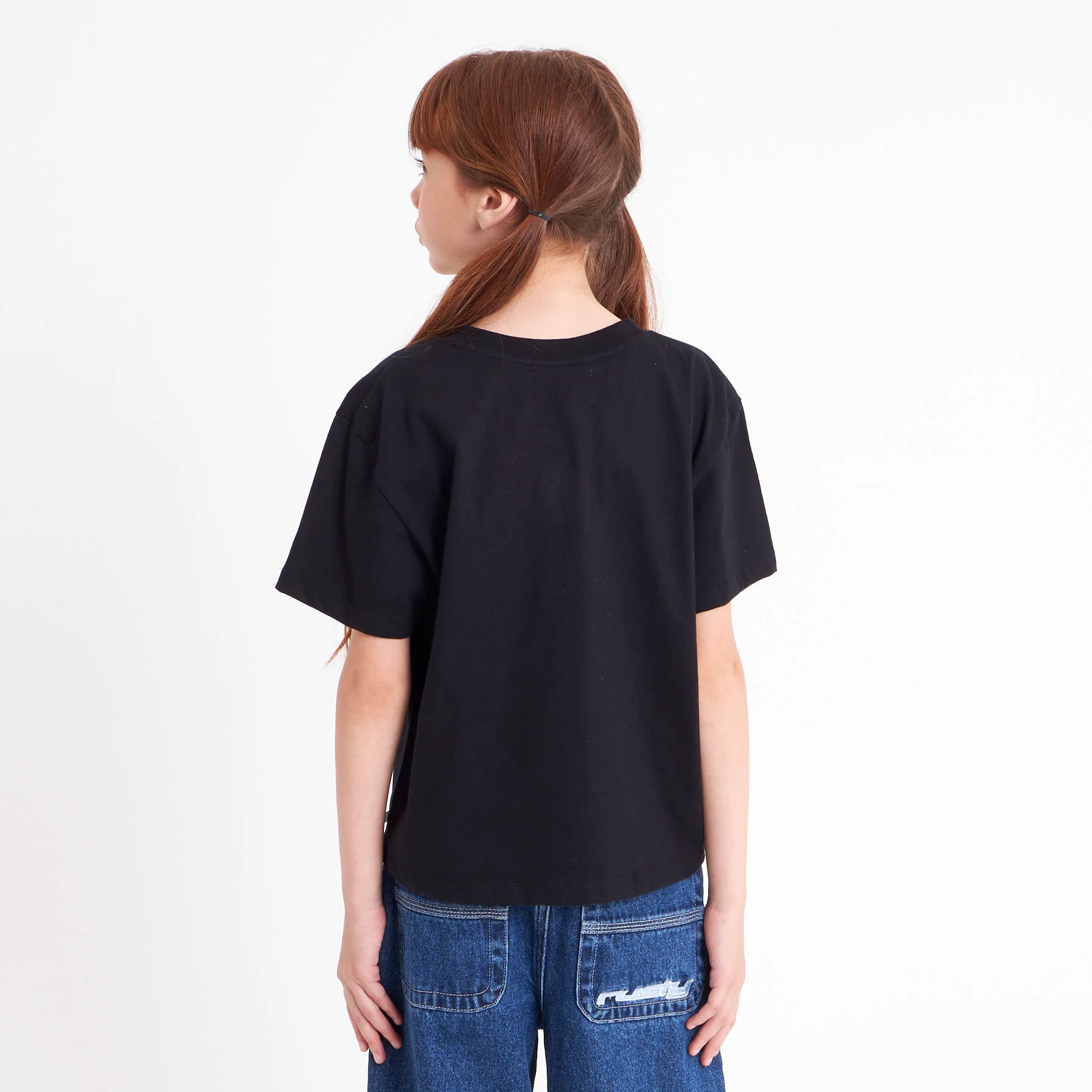 Remera Sporty Mini Girls Black - Image 8
