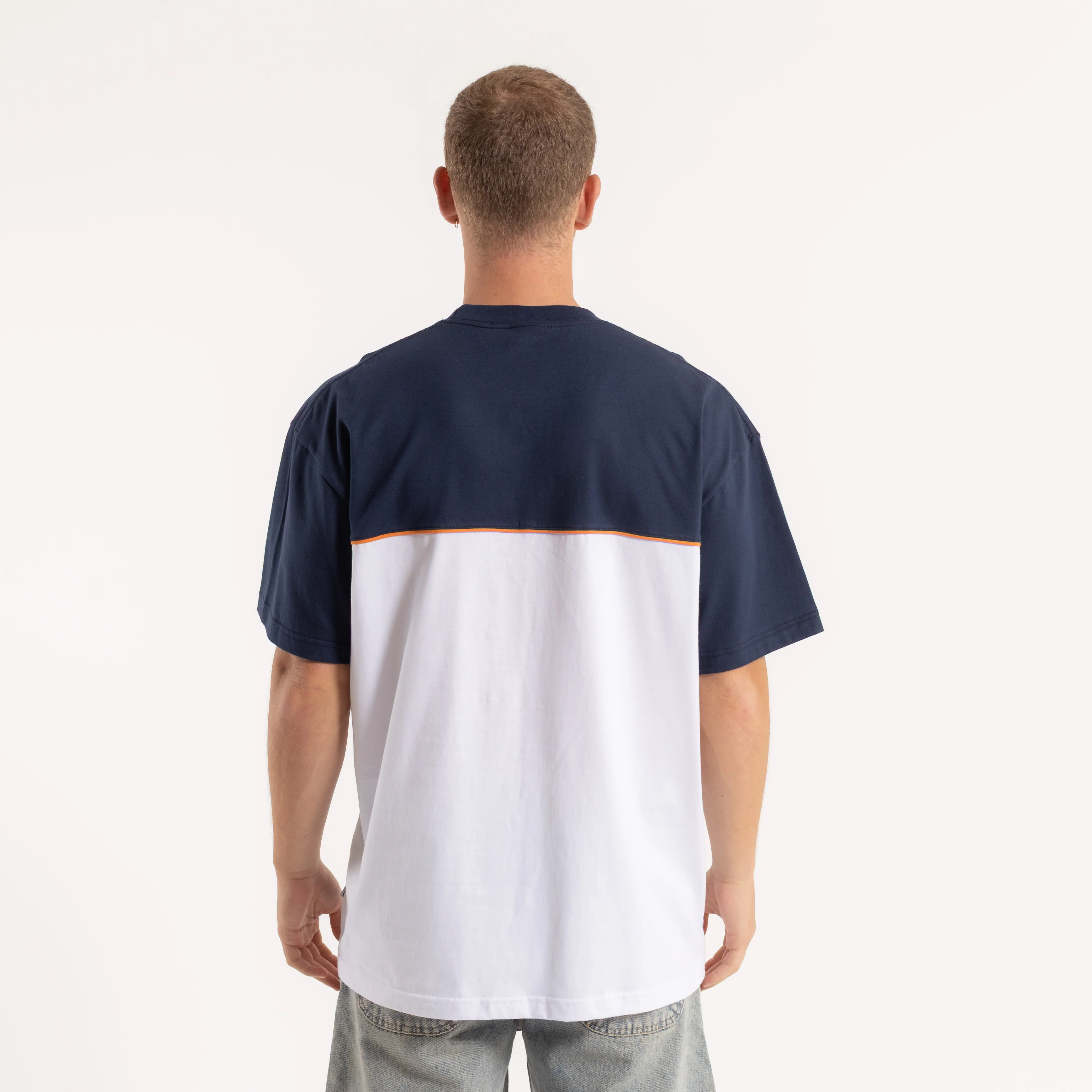 Remera Infinity White/Navy Blue - Image 4