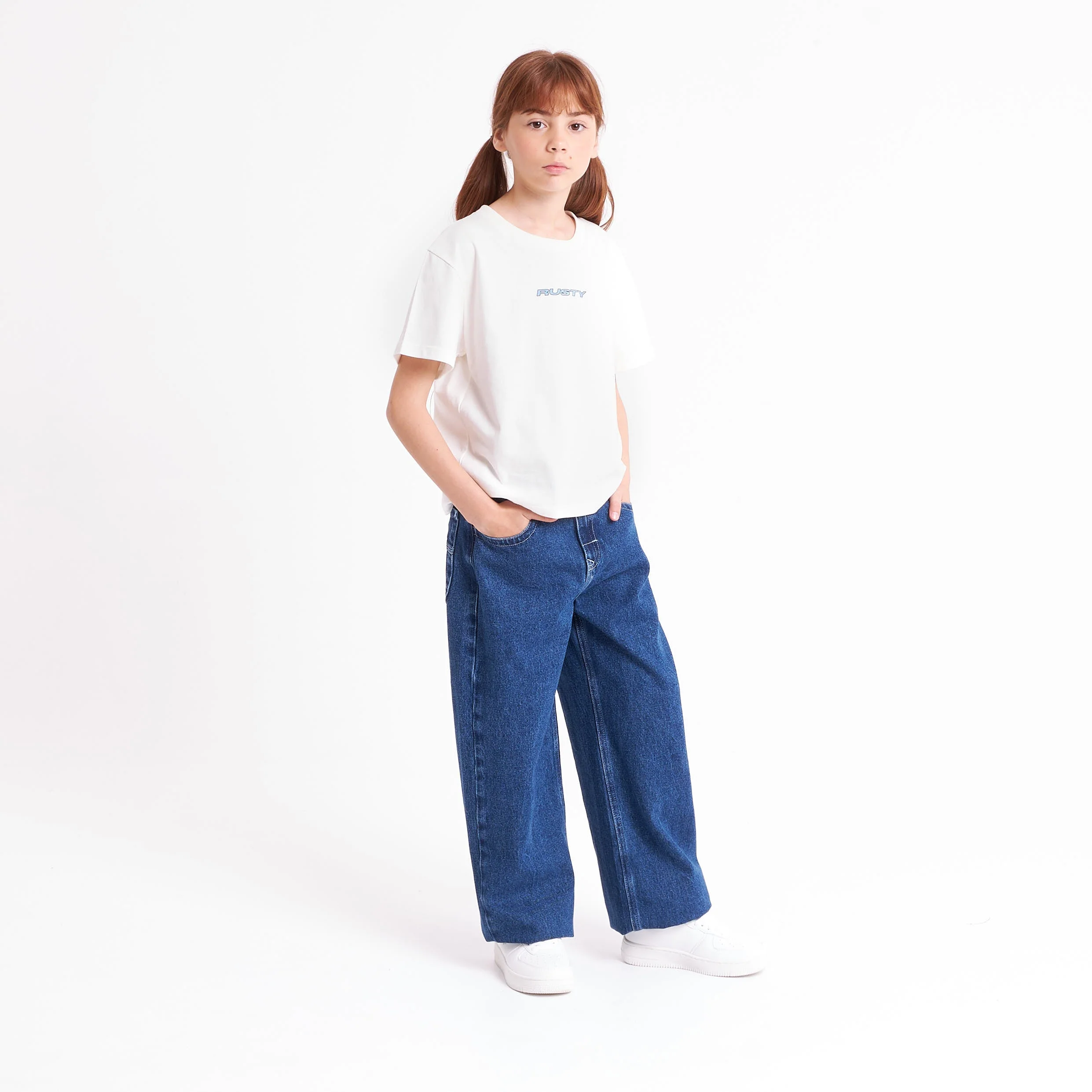 Remera Sporty Mini Girls White