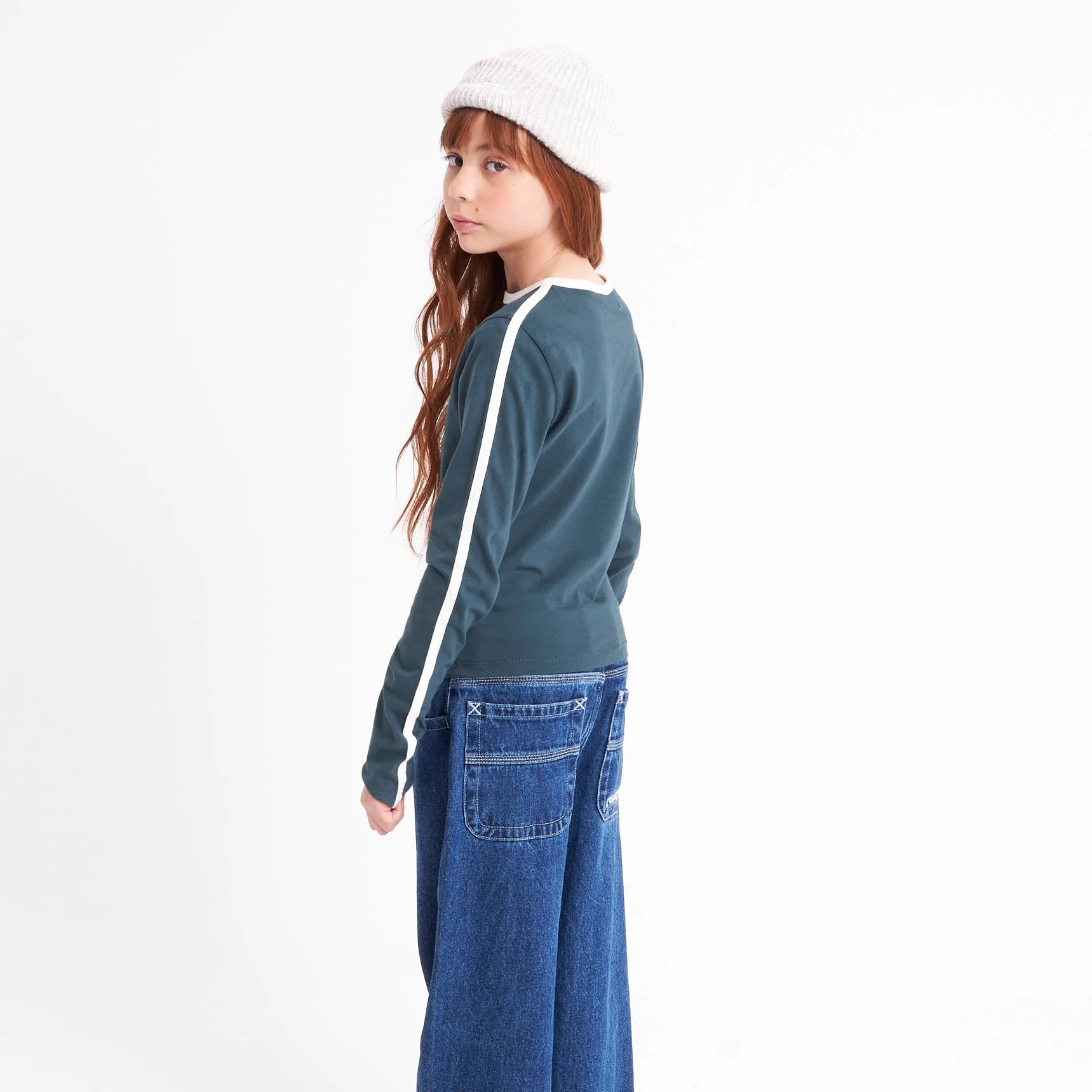 Remera Supply Contrast Girls Green Gables - Image 4