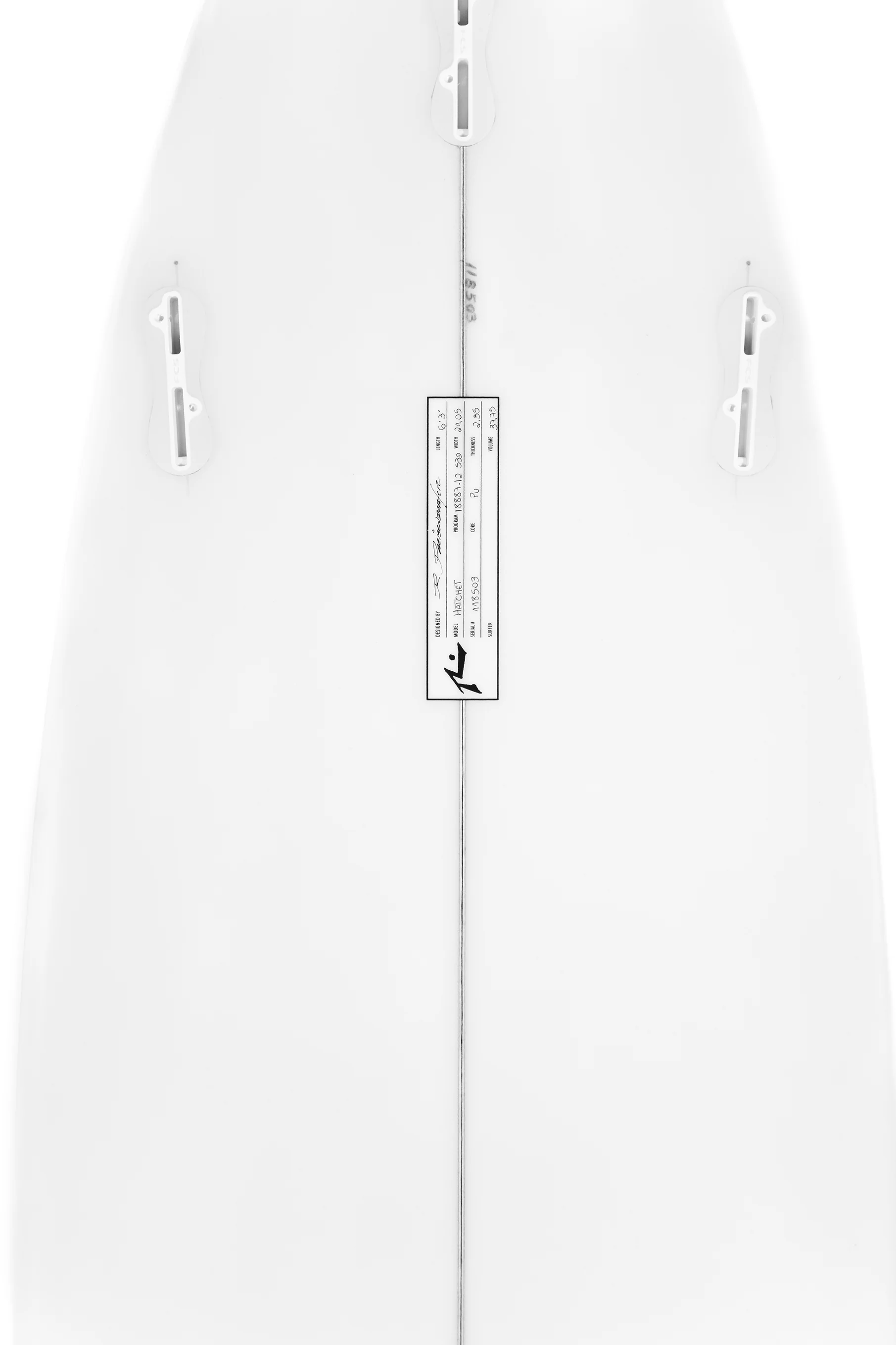 Surfboard Rusty Hatchet 6' 3" FCS - Image 3