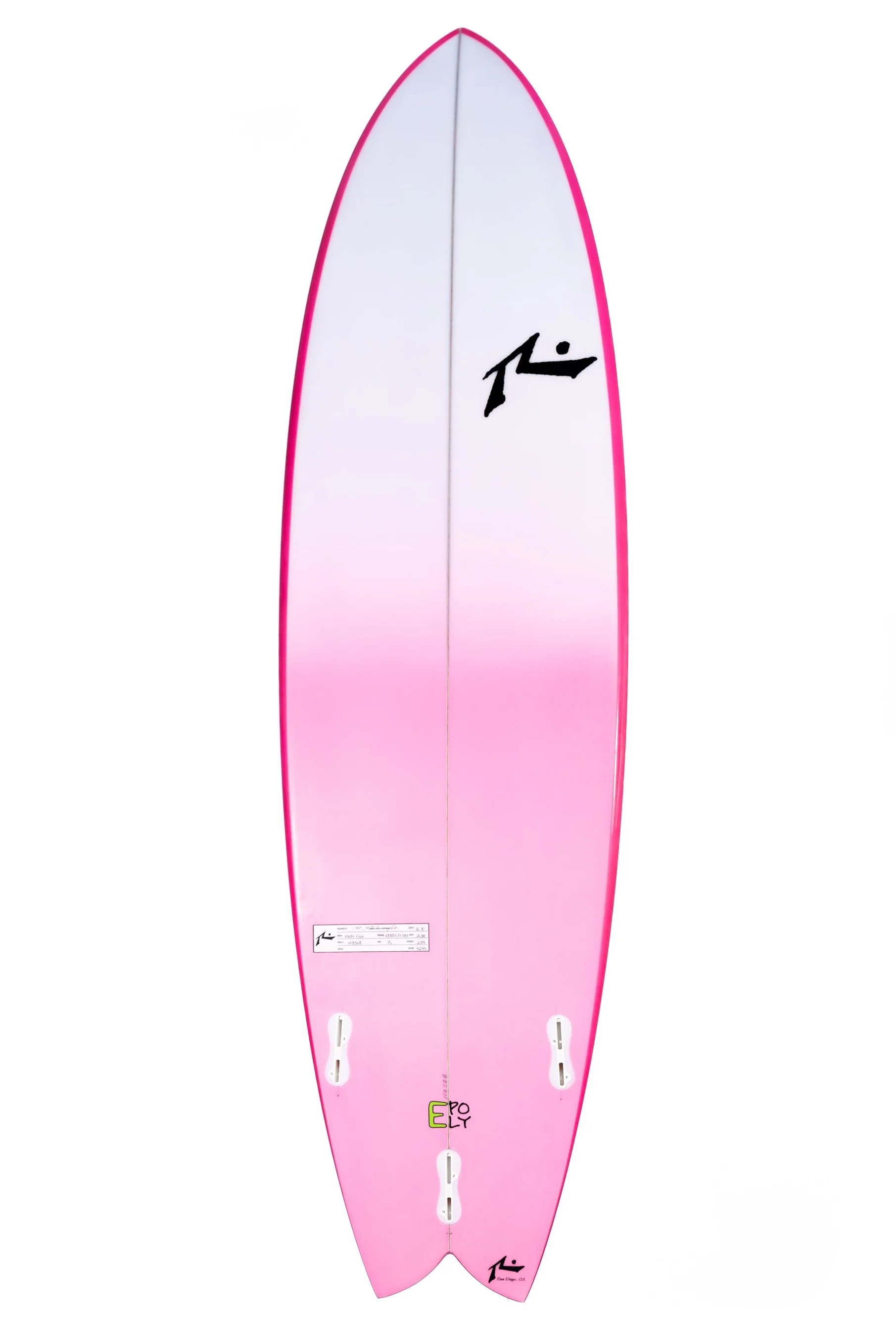 Surfboard Rusty Moby Fish 6' 8" FCS - Image 2