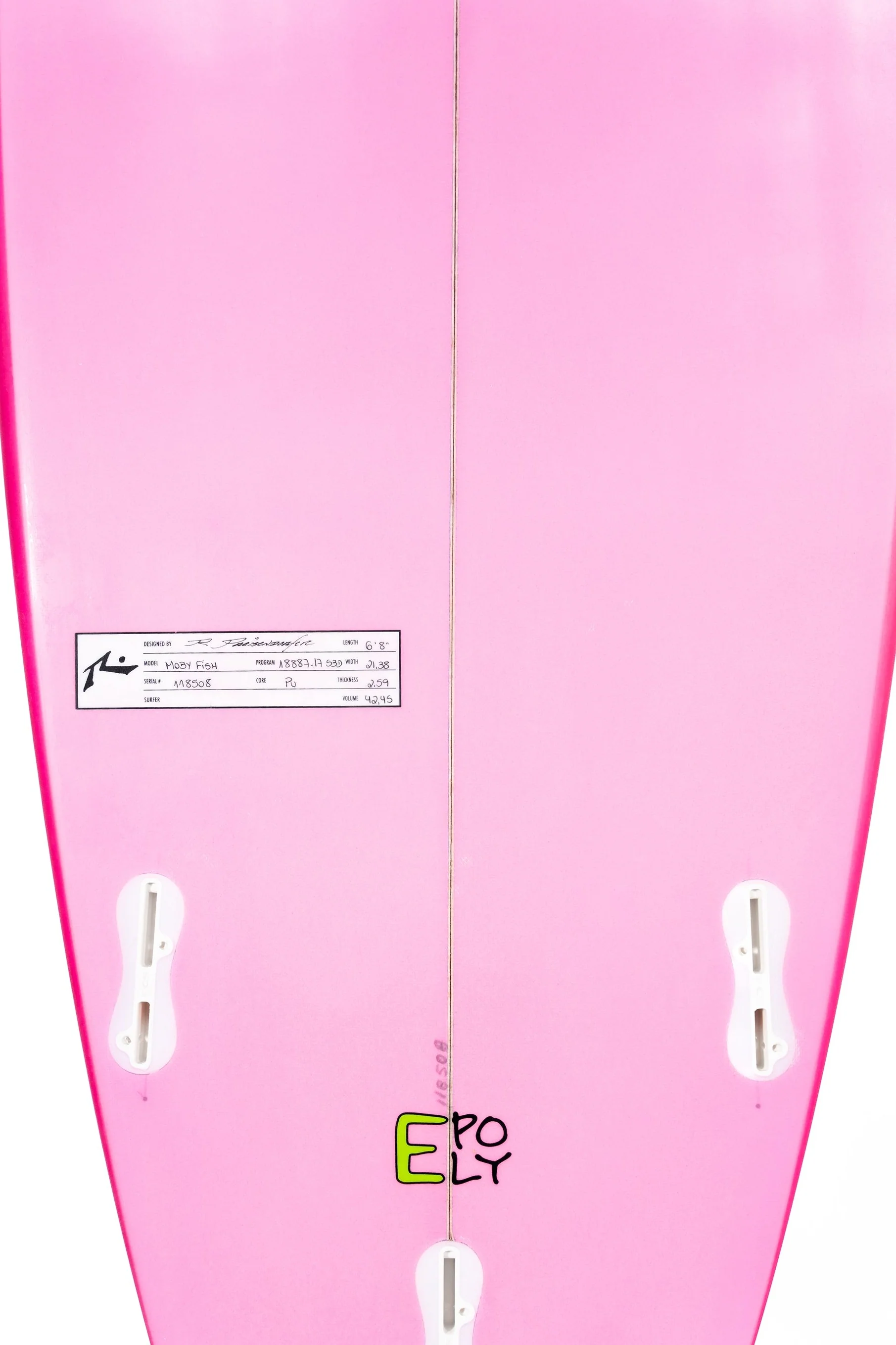 Surfboard Rusty Moby Fish 6' 8" FCS - Image 3