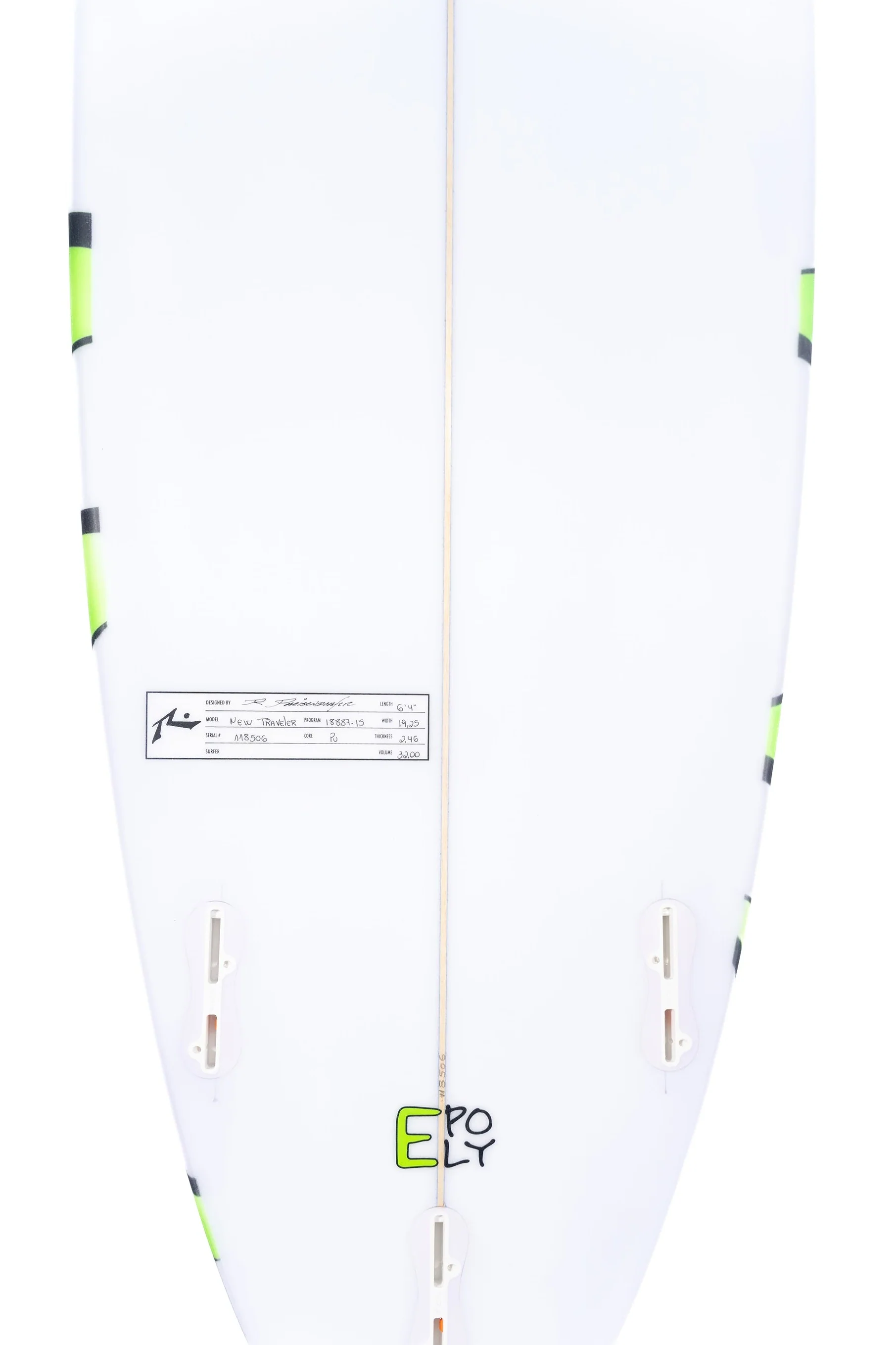 Surfboard Rusty New Traveler 6' 4" FCS - Image 2