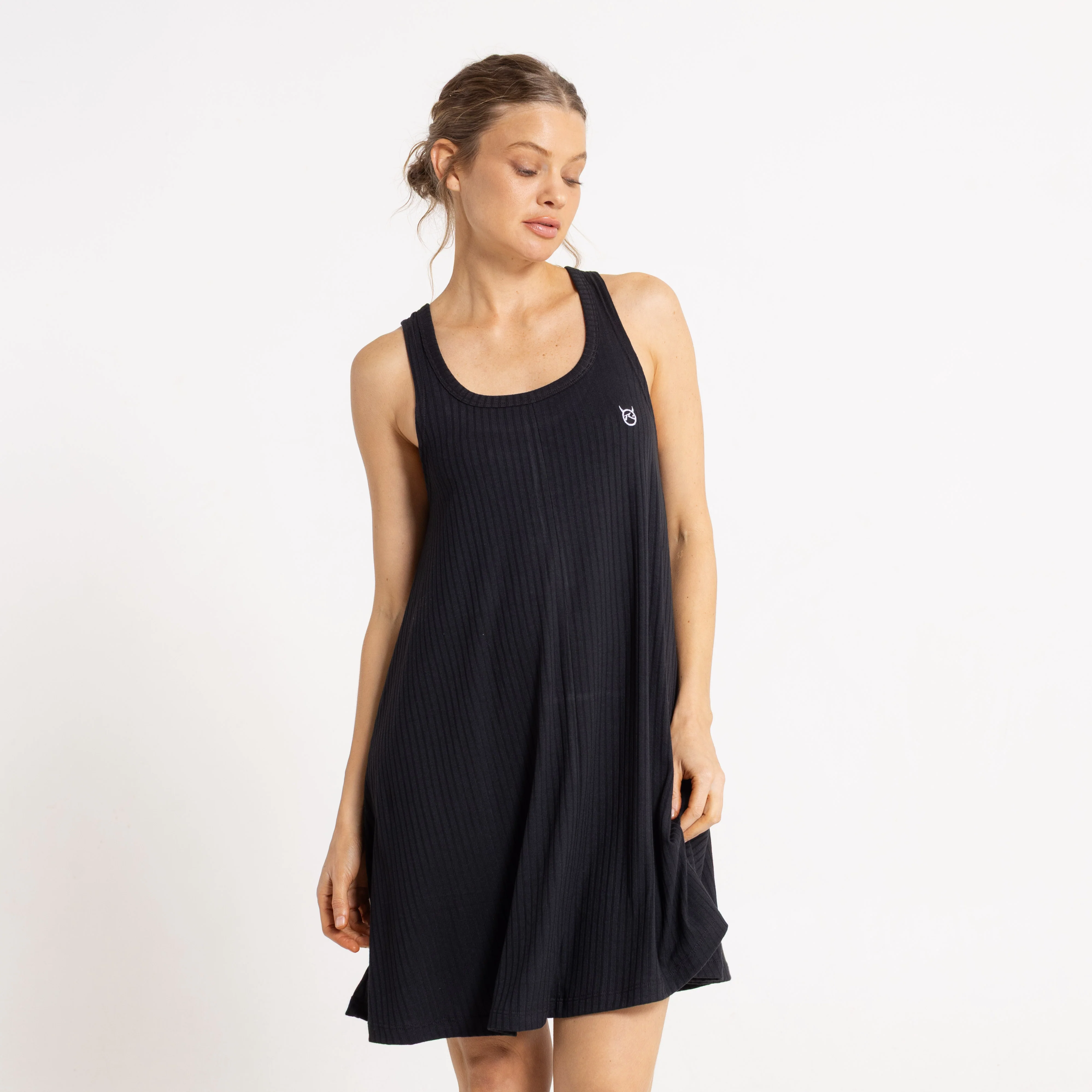 Vestido Devil Rib Black - Image 2
