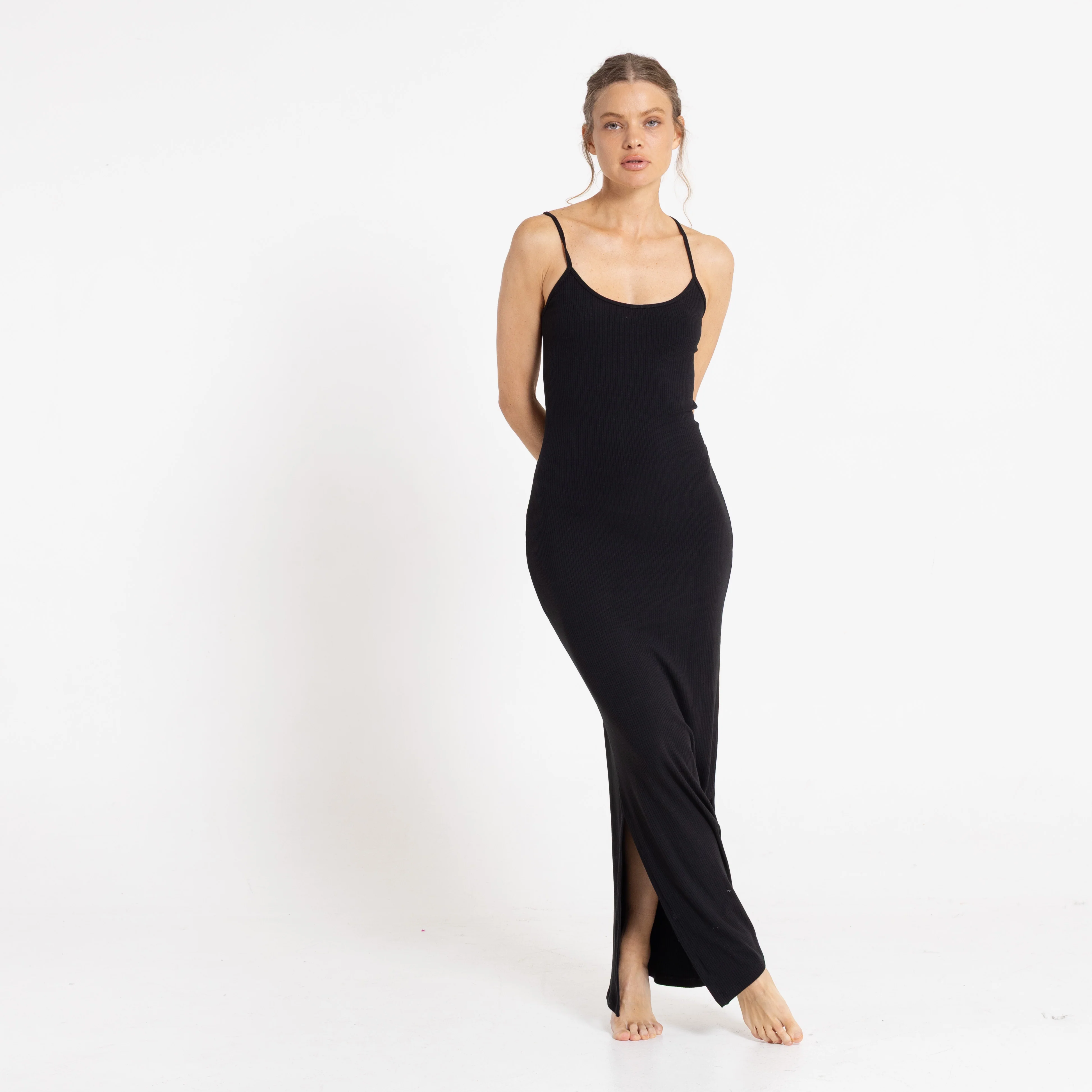 Vestido Nicky Slip Black - Image 3